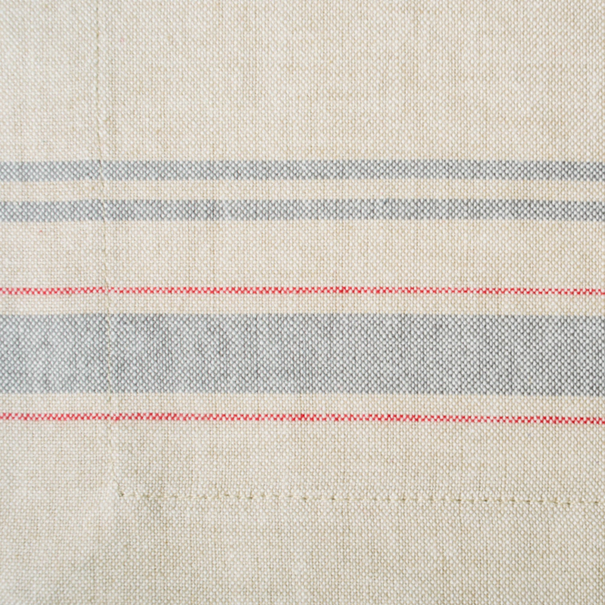 DII Gray French Stripe Placemat (Set of 6)