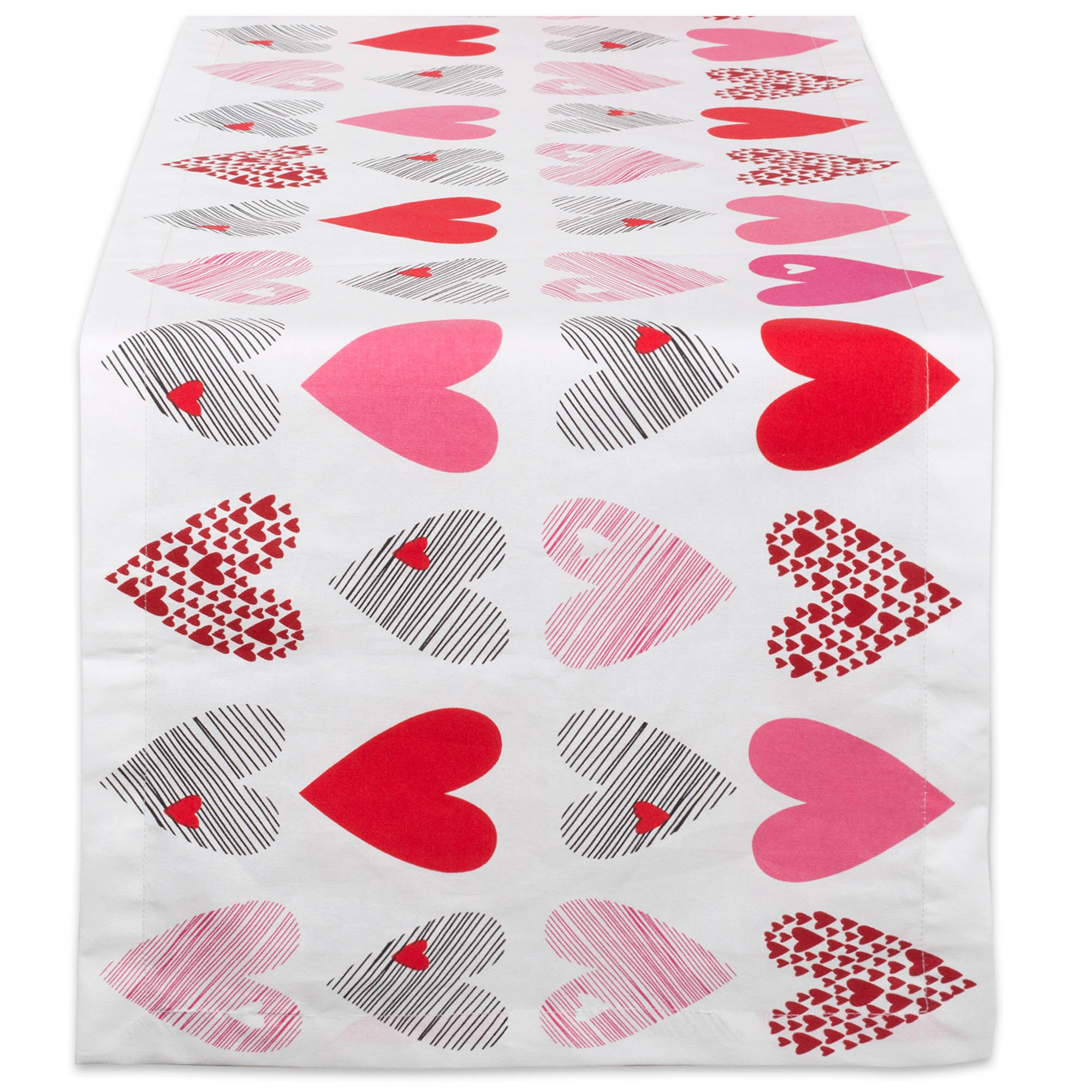 Dii Hearts Collage Print Table Runner