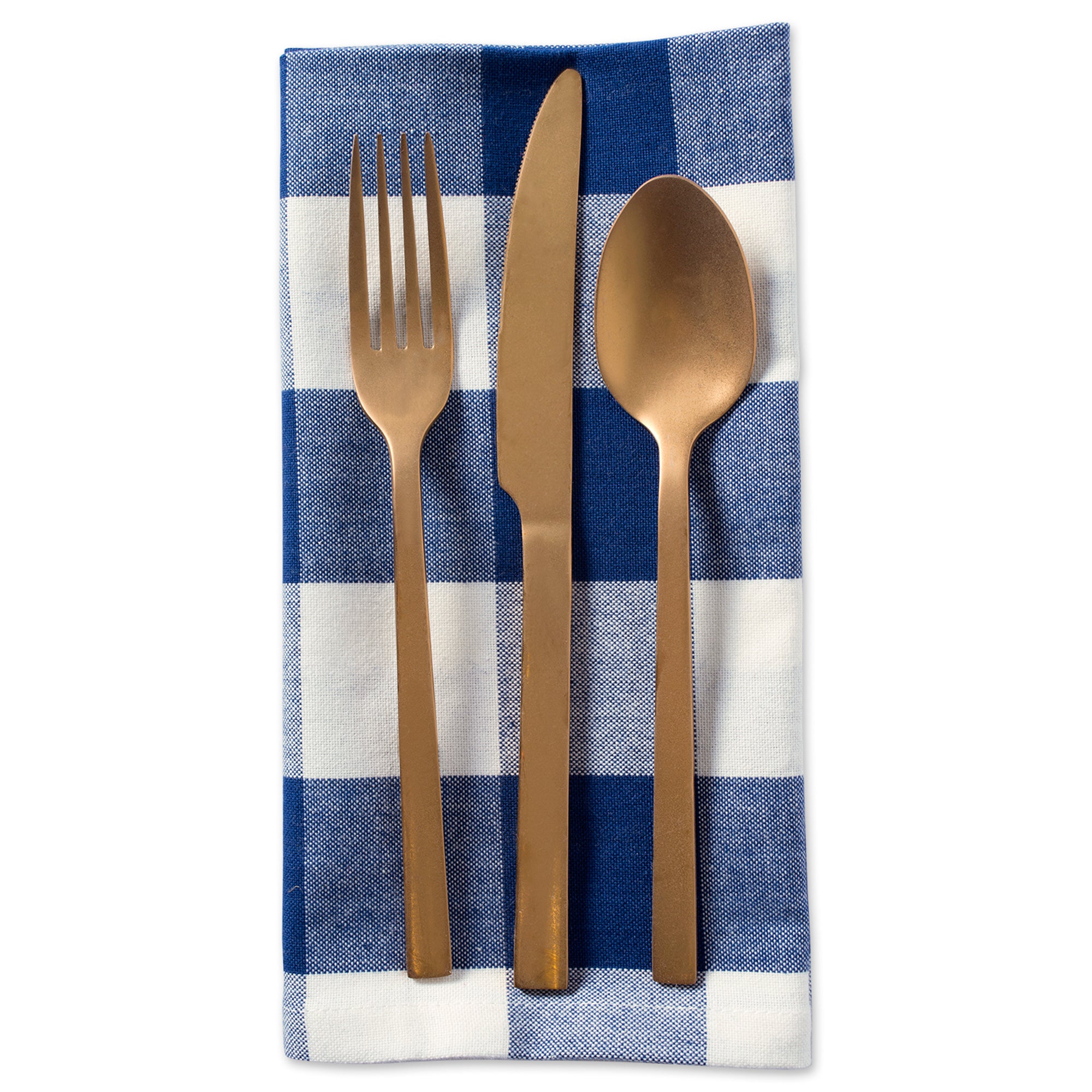 DII Navy Buffalo Check Napkin (Set of 6)