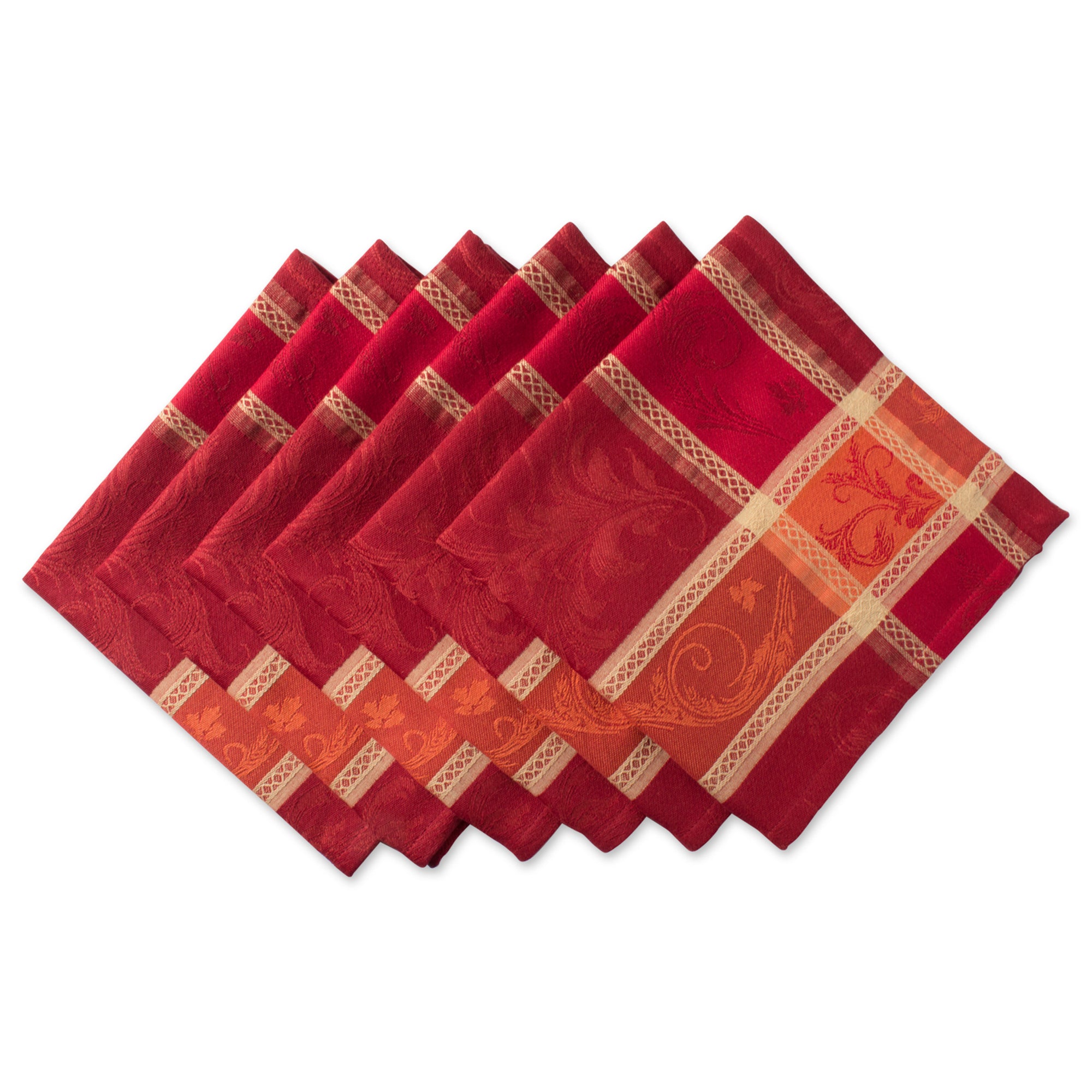 Dii Harvest Wheat Jacquard Napkin (Set Of 6)