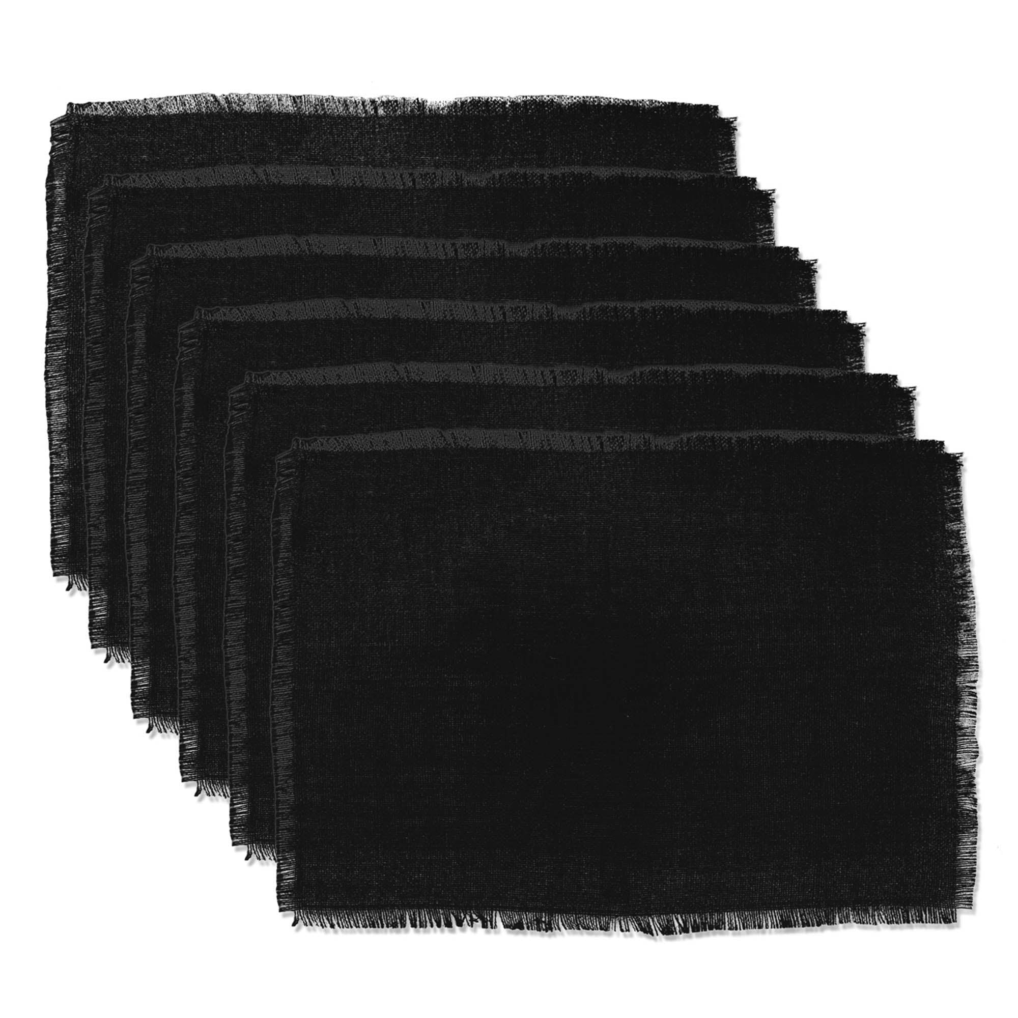 Dii Black Jute Placemat (Set Of 6)