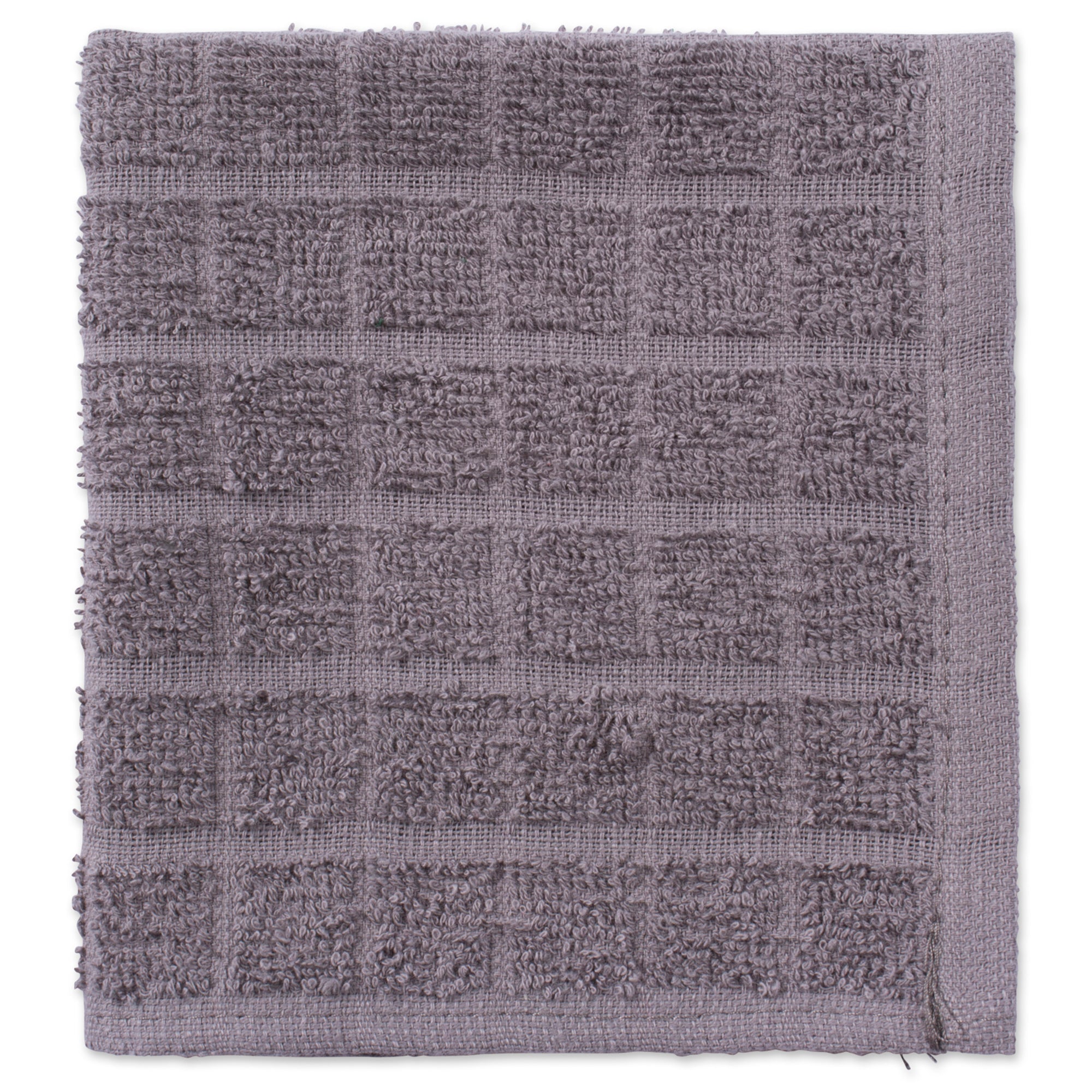DII Solid Gray Windowpane Terry Dishcloth (Set of 6)