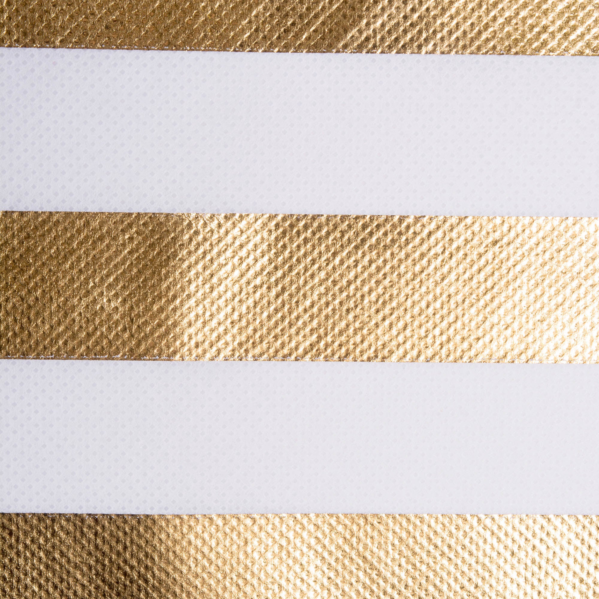 DII Nonwoven Polyester Cube Stripe White/Gold Square  (Set of 4)