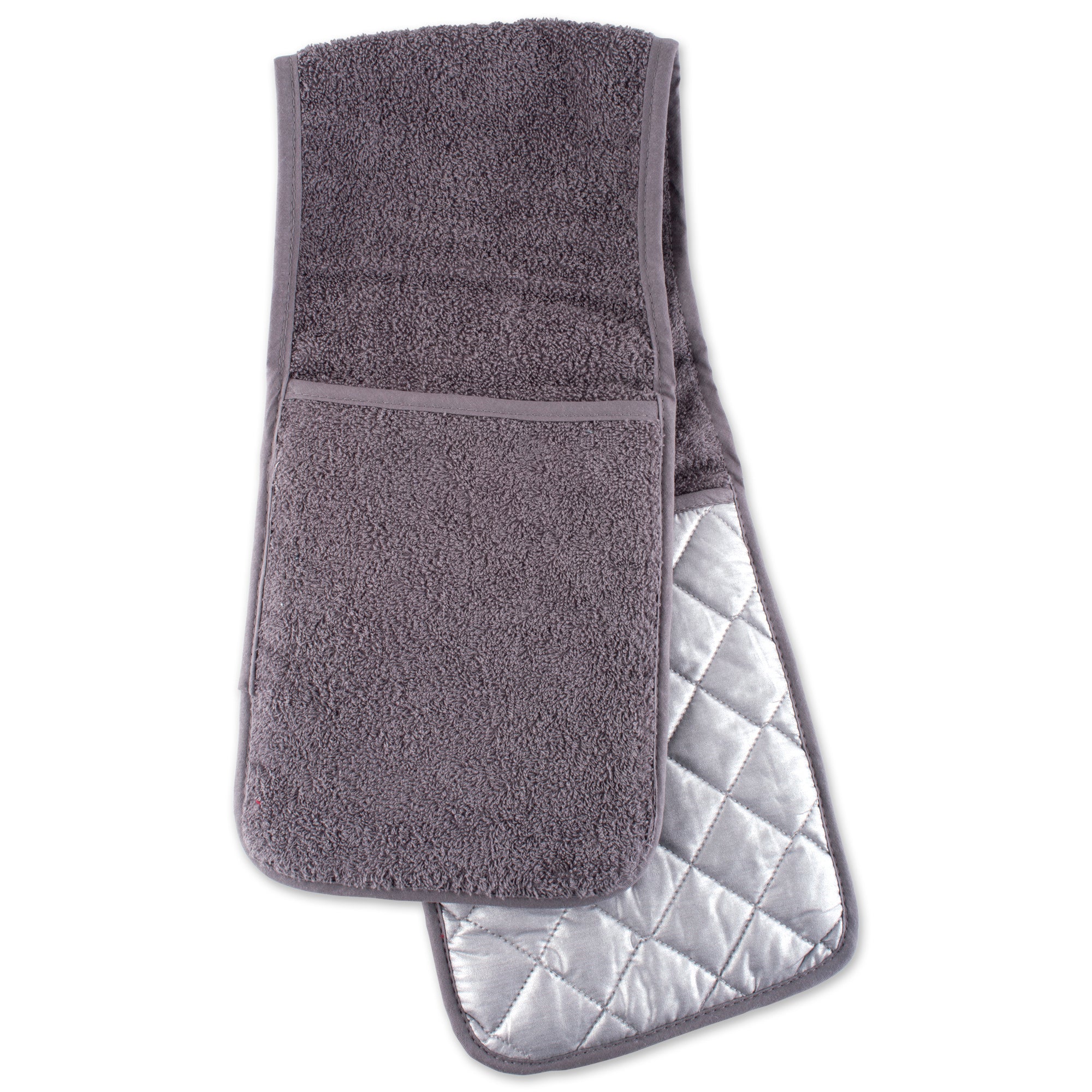 Dii Gray Terry Double Oven Mitt