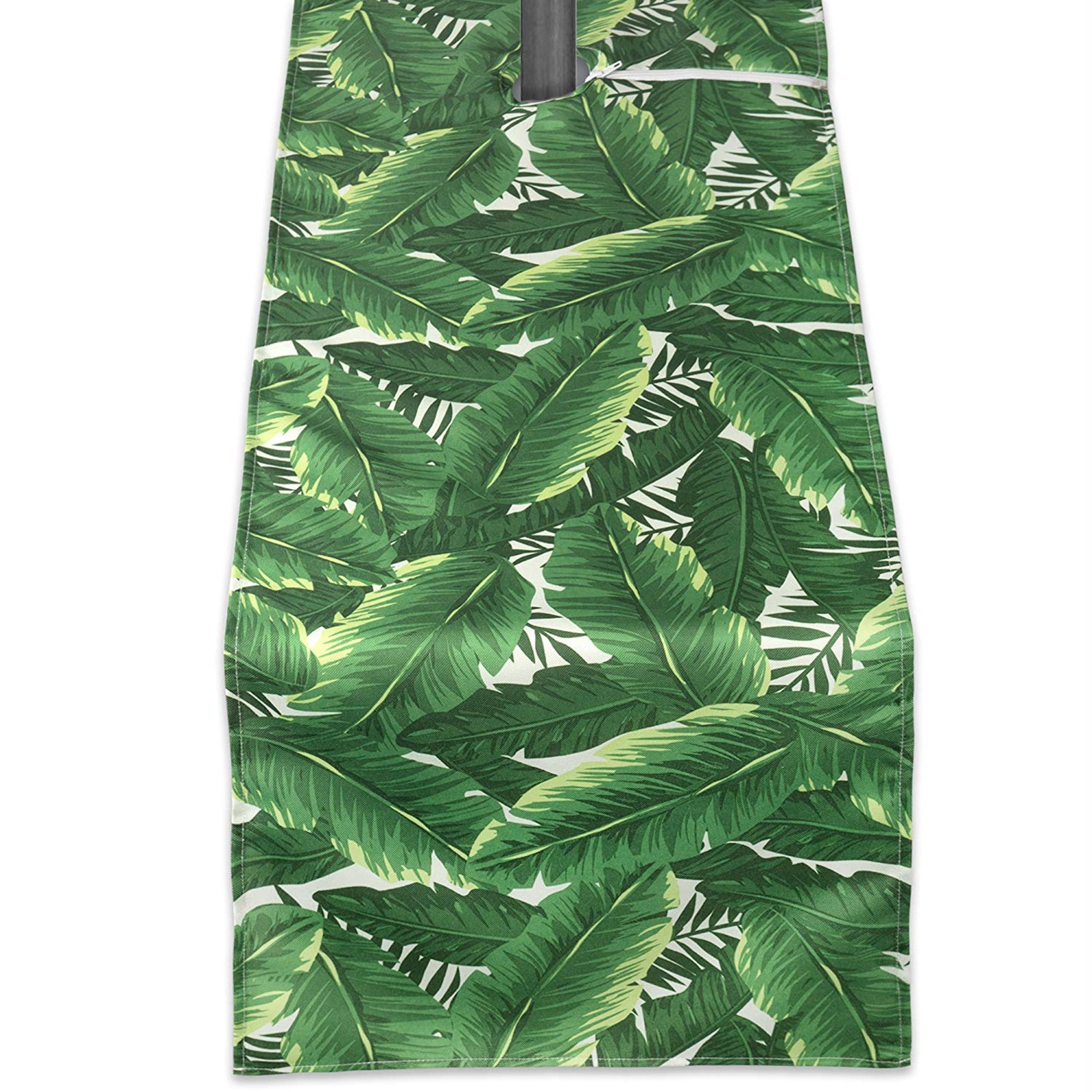 Dii Banana Leaf Outdoor Table Runner With Zipper