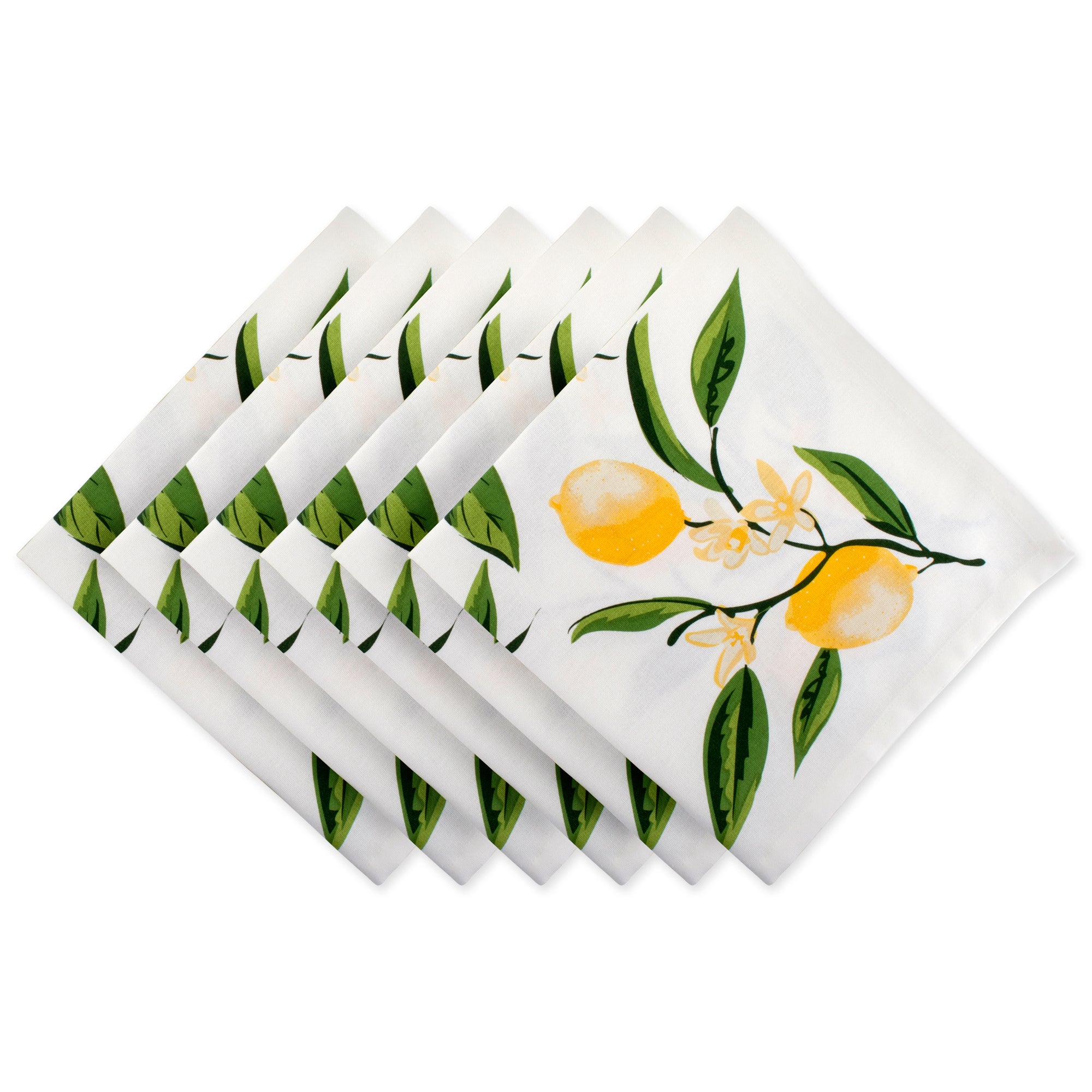 Dii Lemon Bliss Print Napkin (Set Of 6)