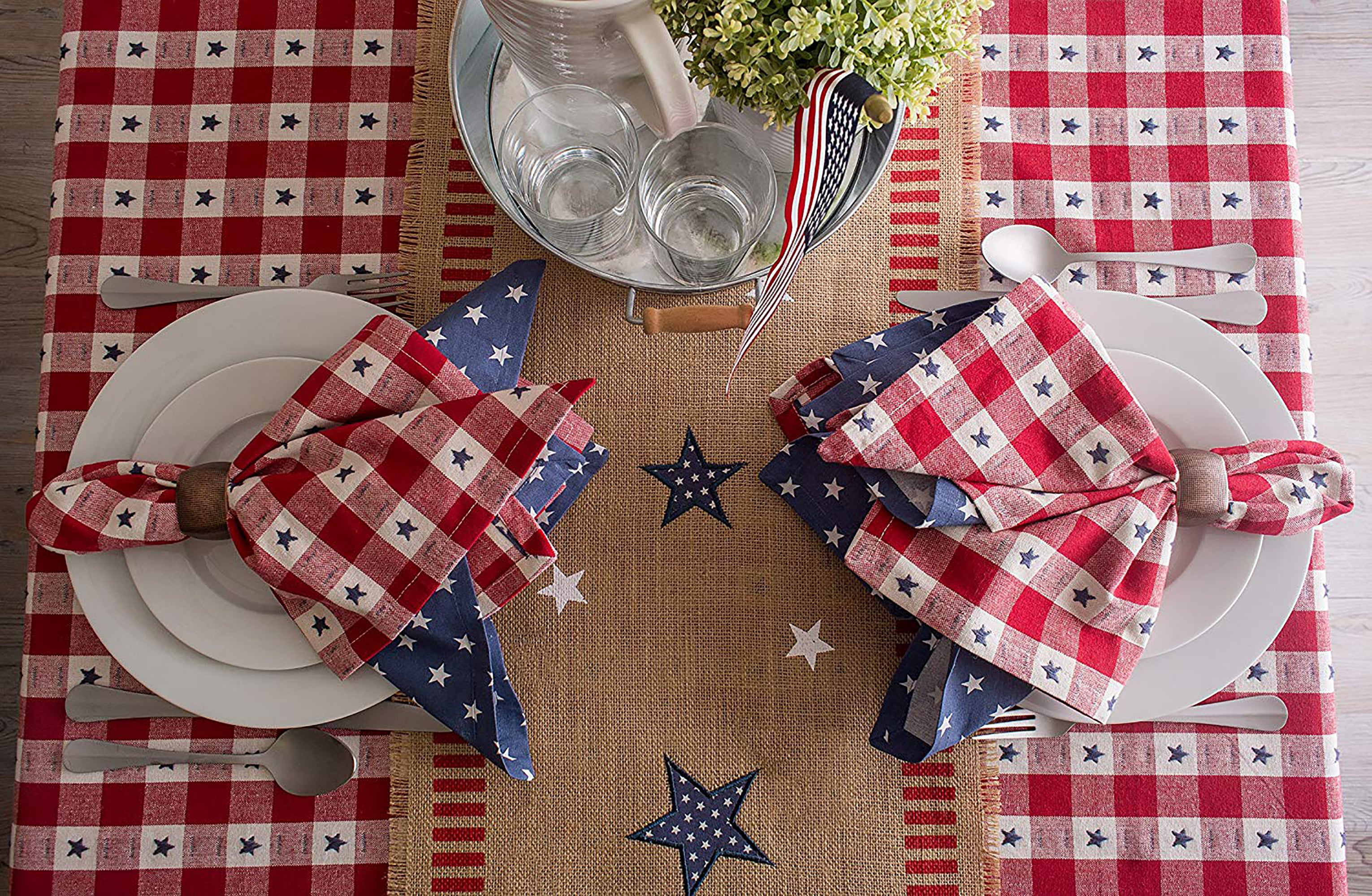 DII 4th Of July Jute Table Runner