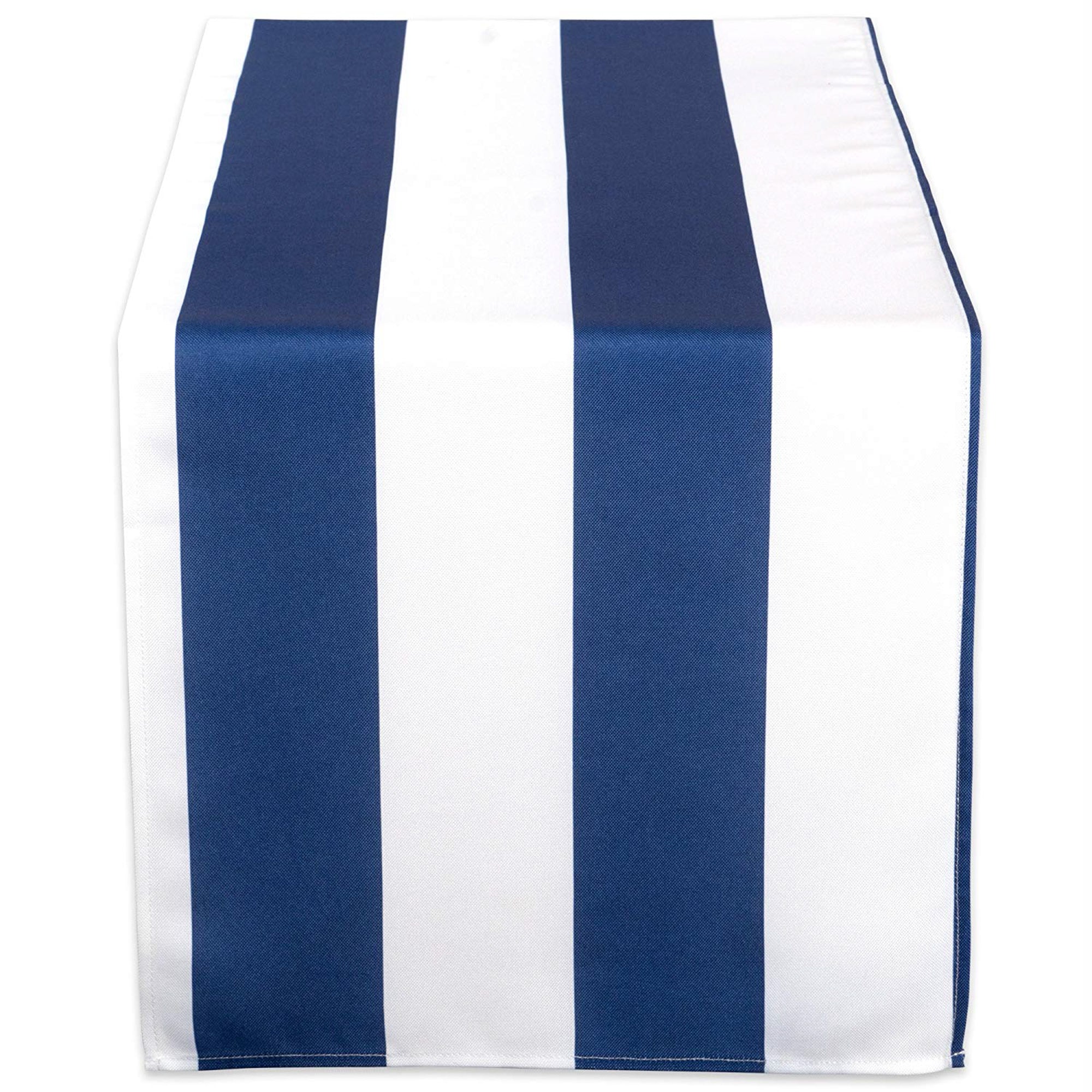 Dii Nautical Blue Cabana Stripe Outdoor Table Runner