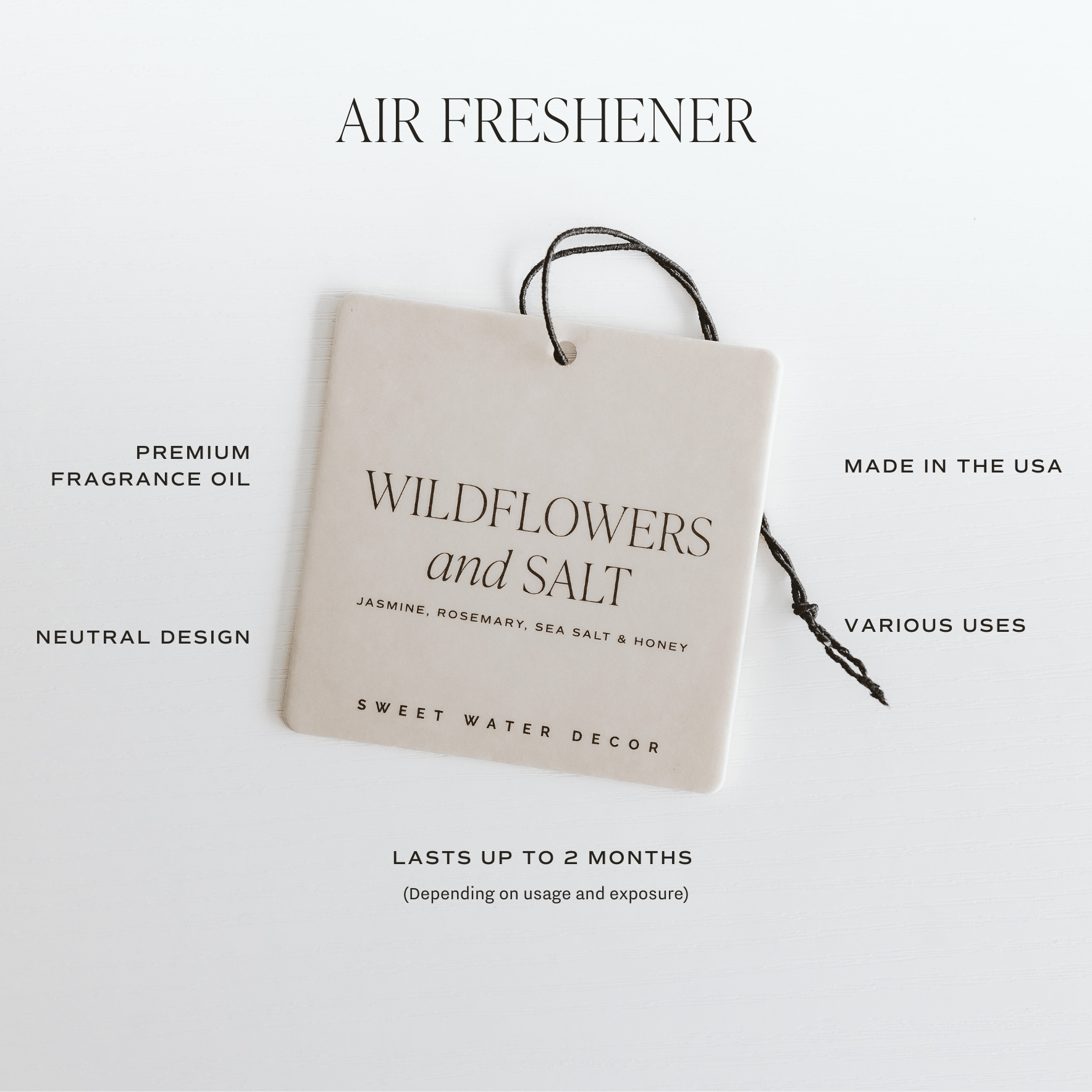 Palo Santo Patchouli Hanging Air Freshener