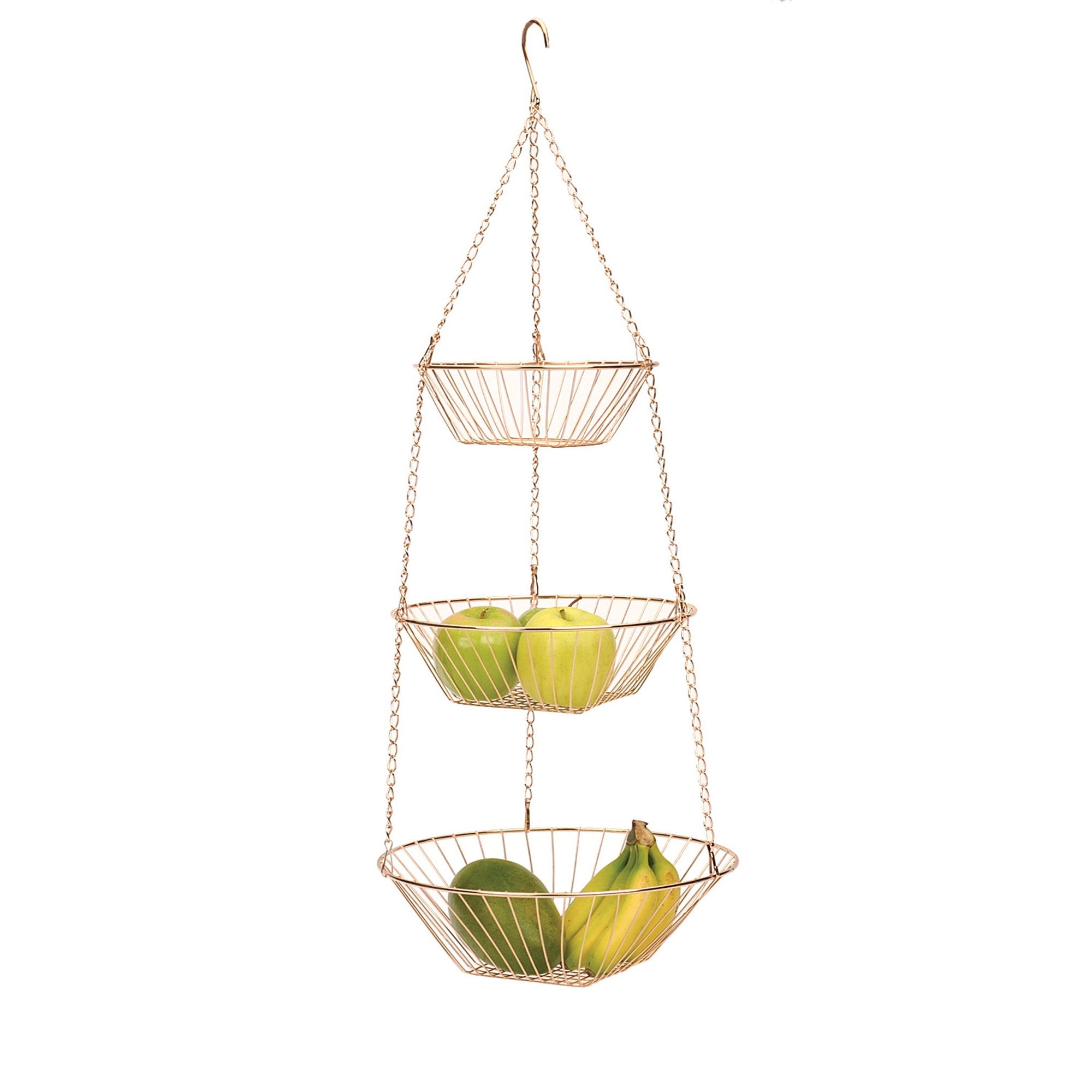 Rsvp International Wire Hanging Basket - Copper