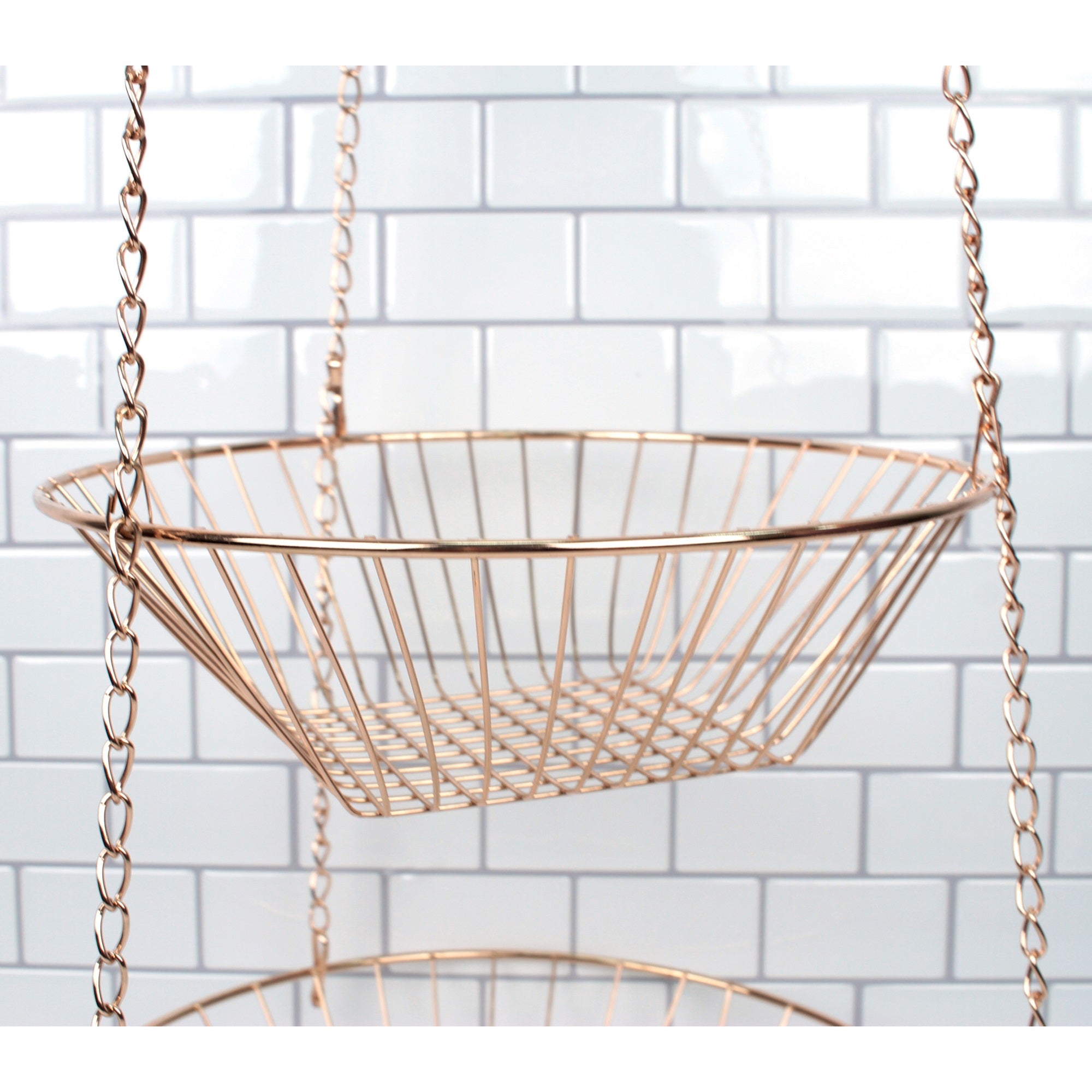 RSVP International Wire Hanging Basket - Copper
