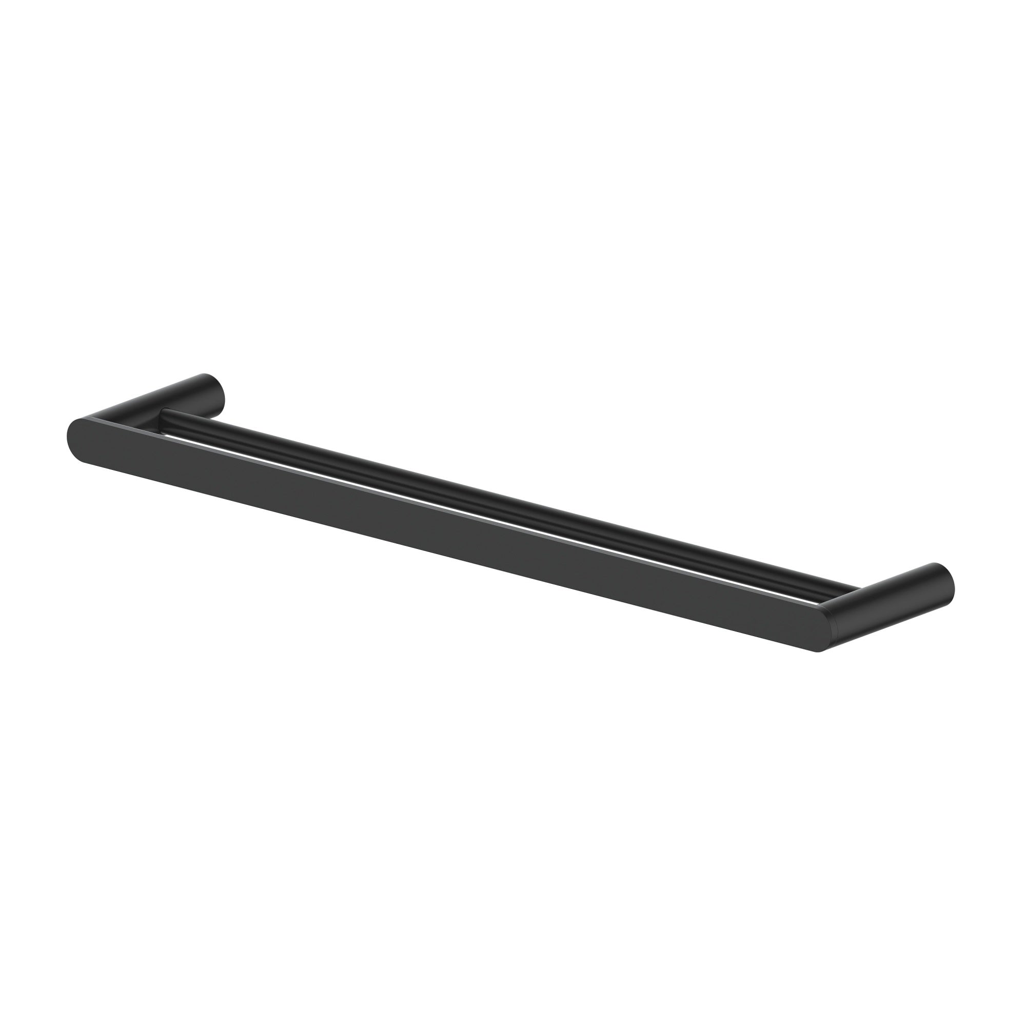 Zline Crystal Bay Double Towel Rail In Matte Black (Cby-Trd-Mb)