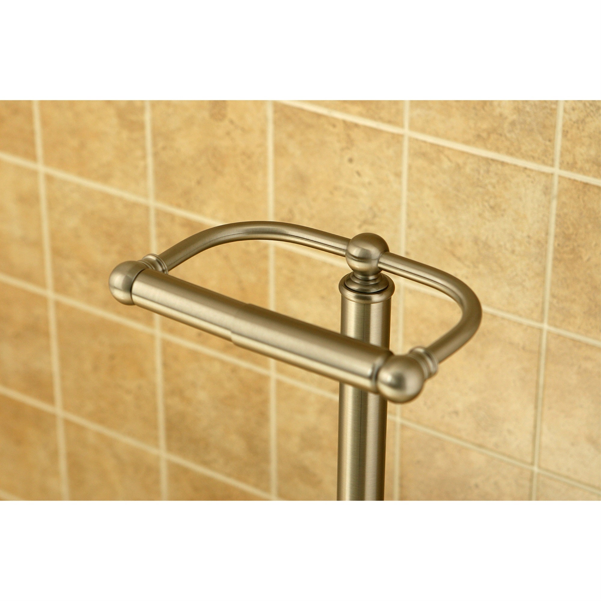 Kingston Brass CC2008 Vintage Freestanding Toilet Paper Holder  Brushed Nickel