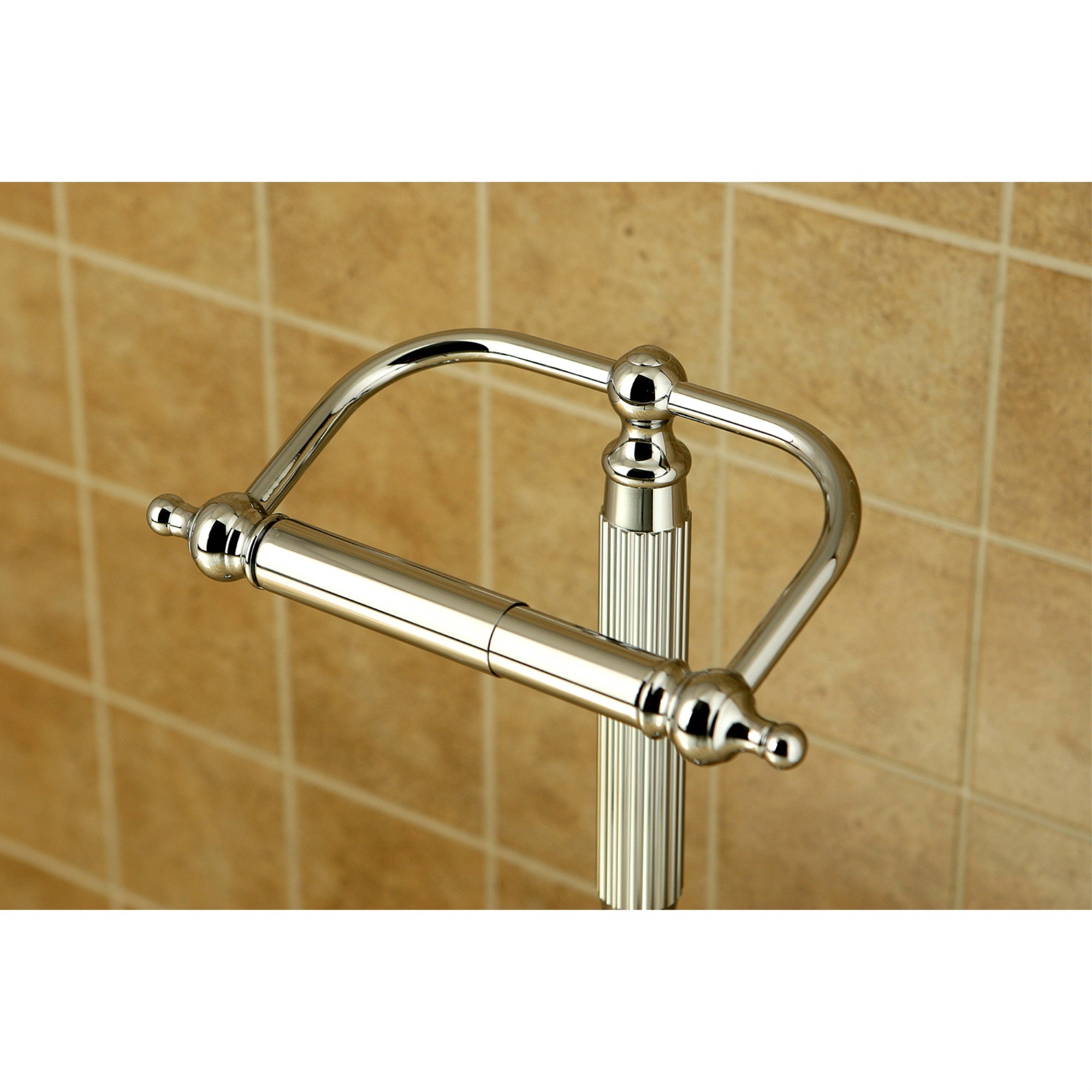 Kingston Brass CC2101 Georgian Freestanding Toilet Paper Holder  Polished Chrome