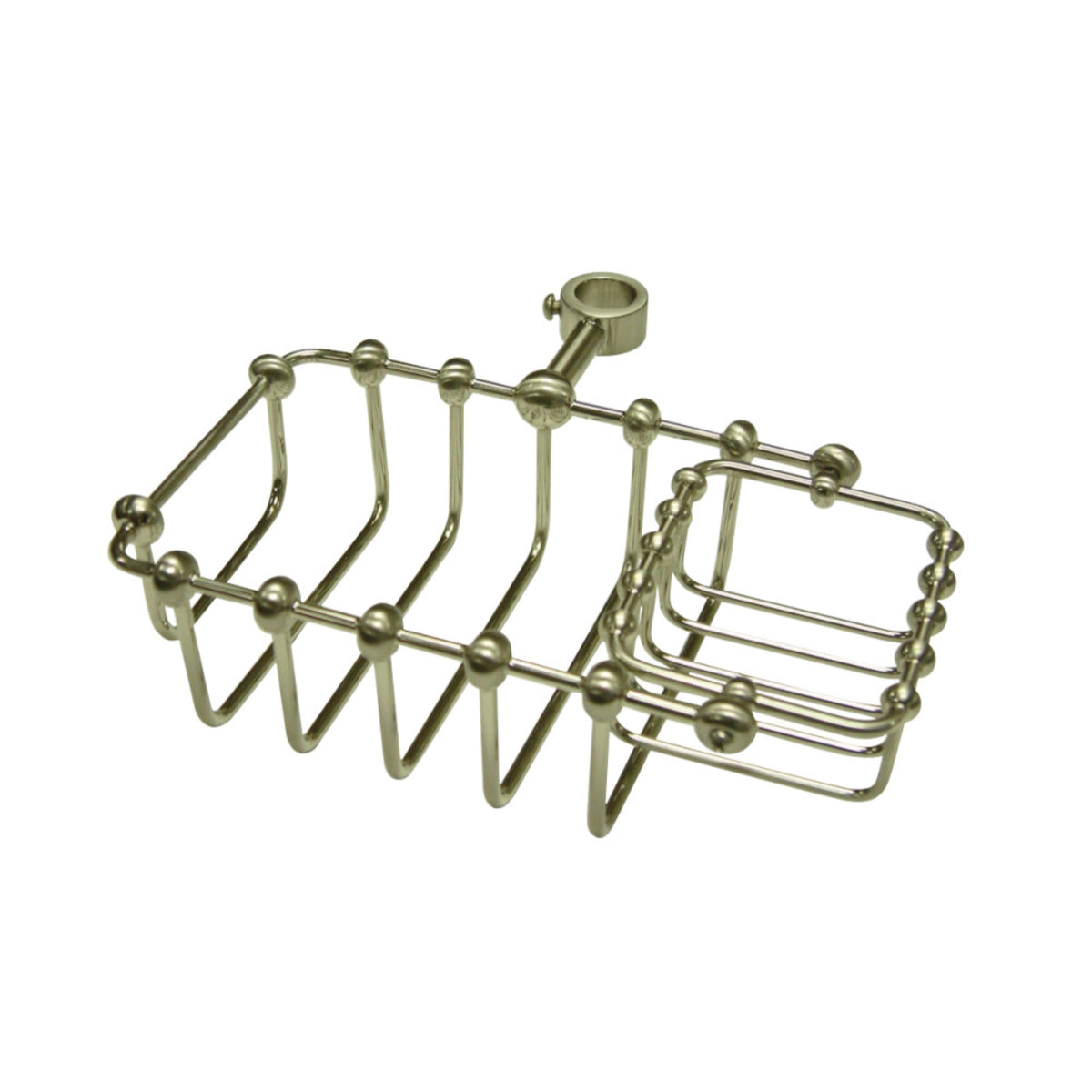 Kingston Brass Cc2148 7'' Riser Mount Soap Basket, Brushed Nickel