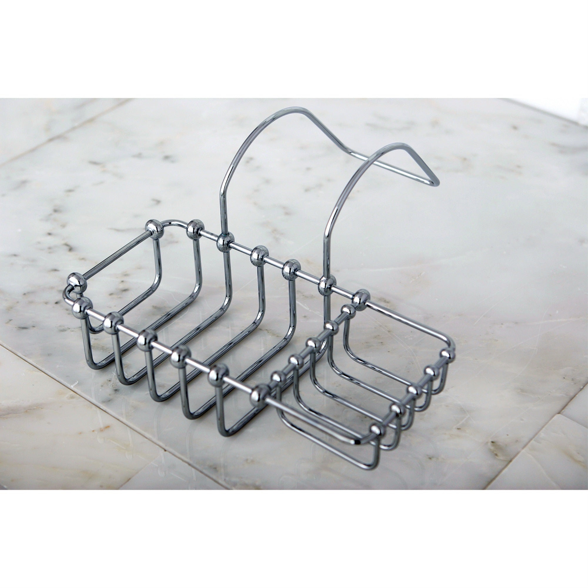 Kingston Brass CC2161 8'' Clawfoot Bath Soap and Sponge Holder  Polished Chrome