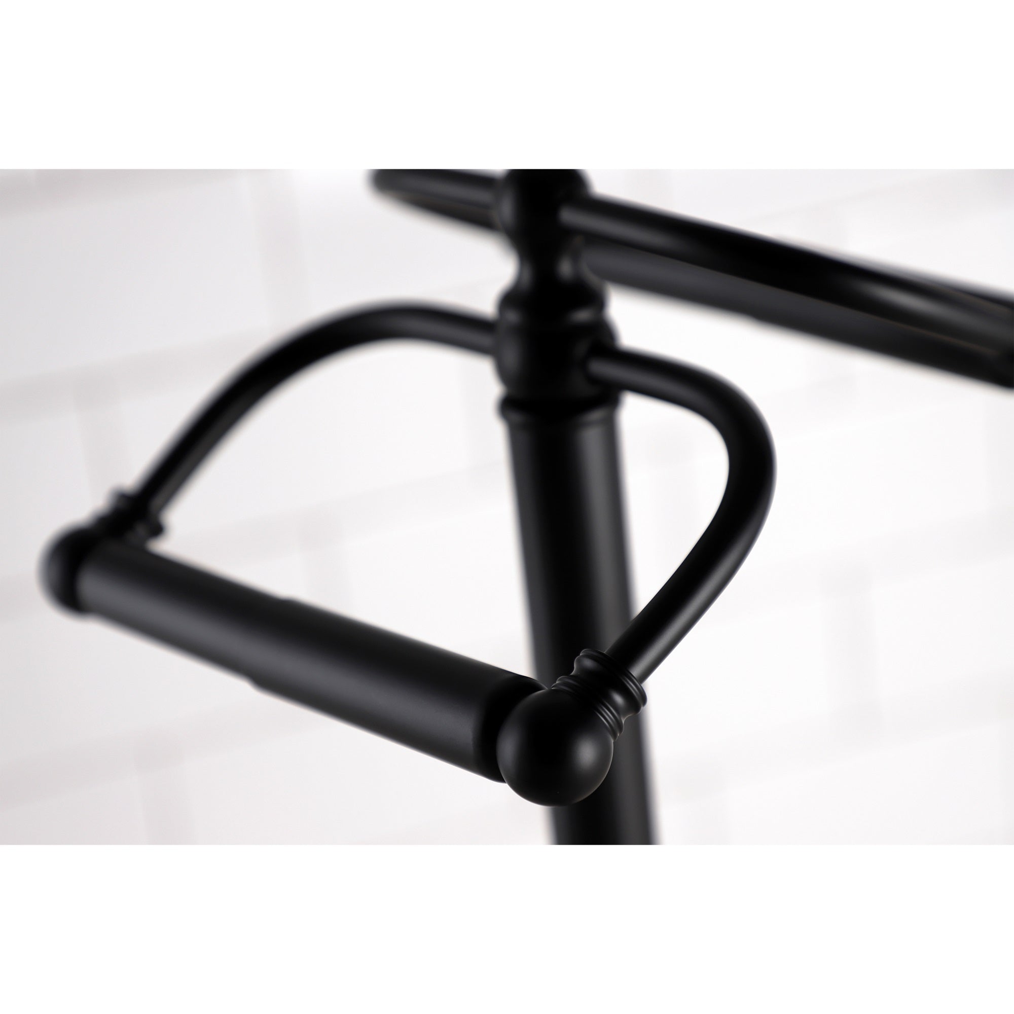 Kingston Brass CC2200 Vintage Freestanding Double Roll Toilet Paper Holder  Matte Black
