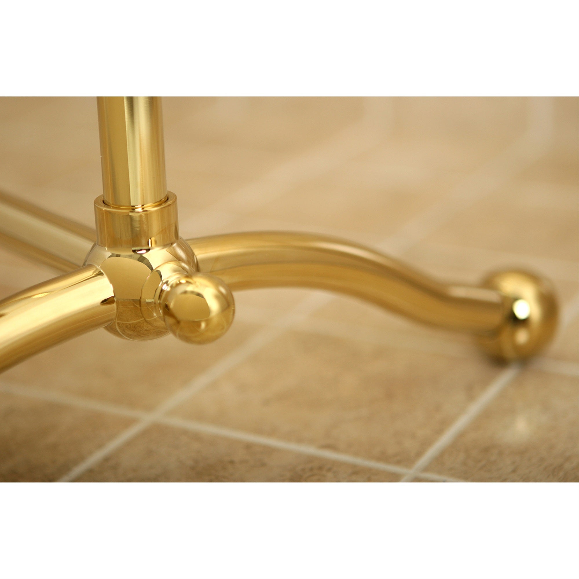 Kingston Brass CC2292 Pedestal Towel Rack  Polished Brass