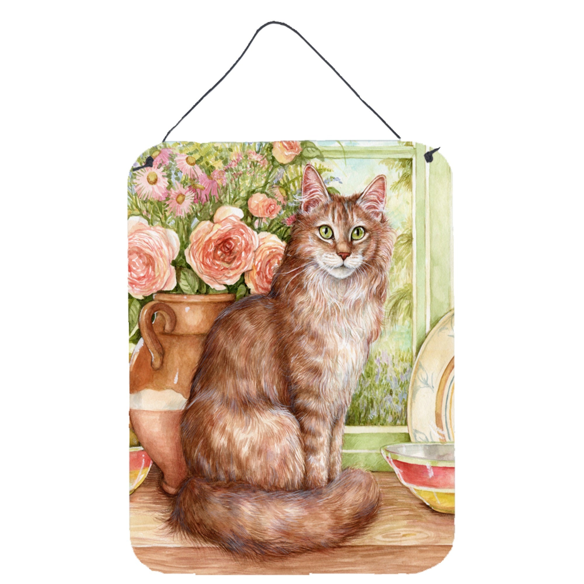 'Caroline'S Treasures Maine Coon Cat By Debbie Cook Wall Or Door Hanging Prints Cdco0236Ds1216, 16Hx12W, Multicolor''
