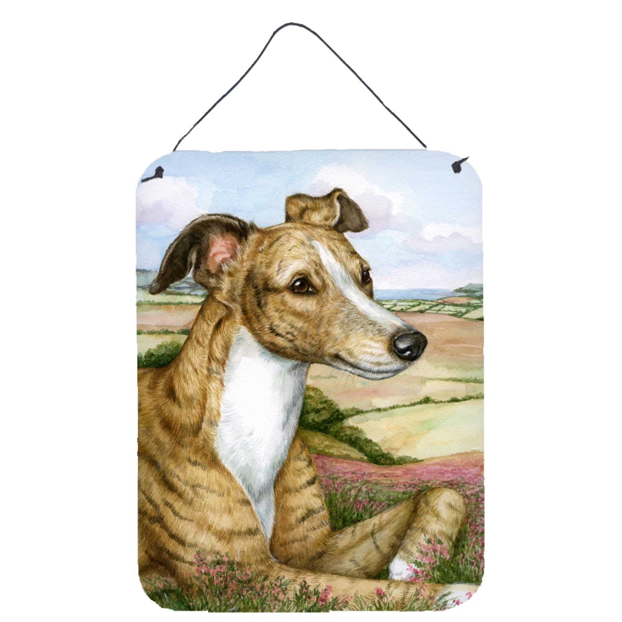'Caroline'S Treasures Lurcher By Debbie Cook Wall Or Door Hanging Prints Cdco0385Ds1216, 16Hx12W, Multicolor''