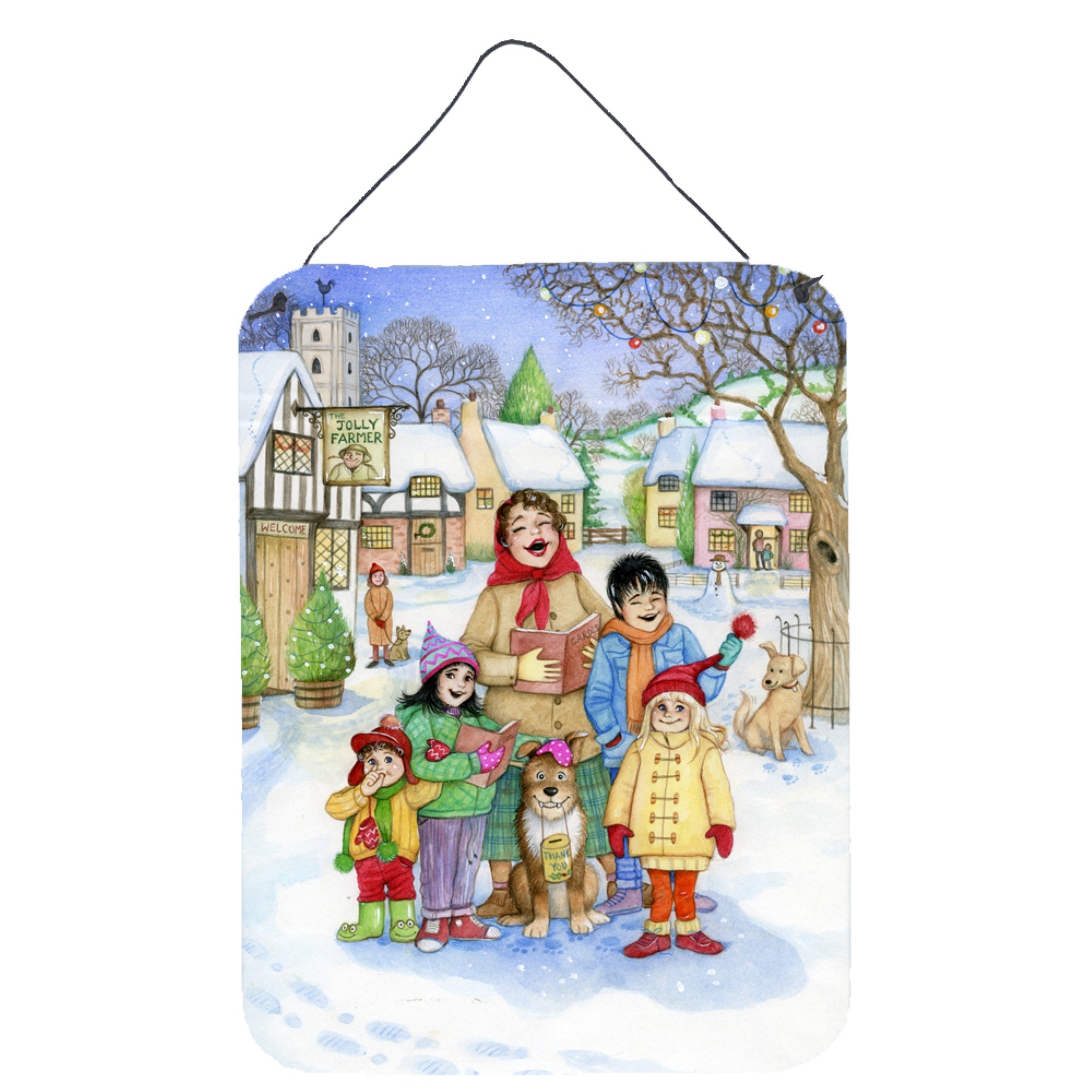 'Caroline'S Treasures Christmas Carol Singers Wall Or Door Hanging Prints Cdco0410Ds1216, 16''''H X 12''''W, Multicolor''