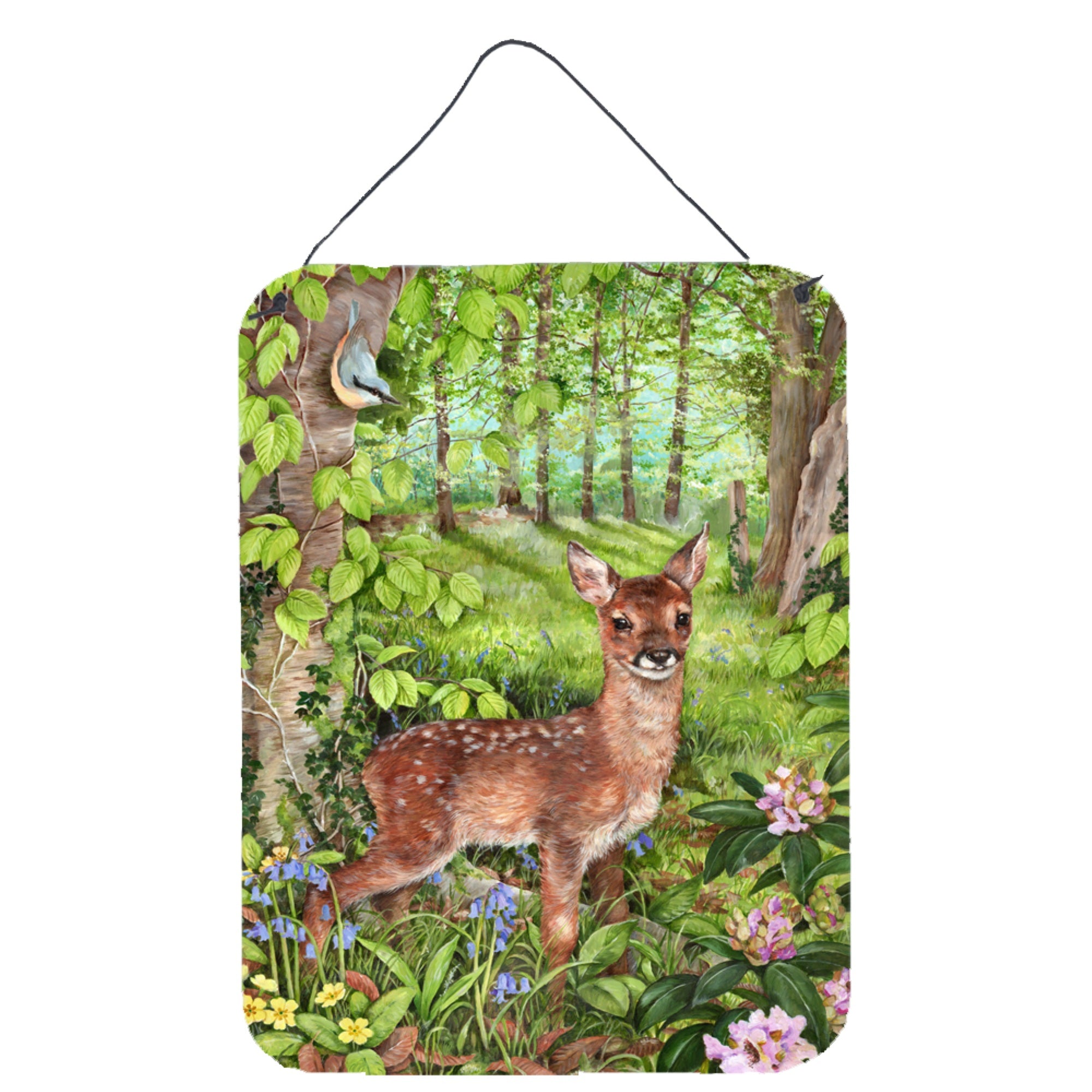 'Caroline'S Treasures European Roe Deer Fawn Wall Or Door Hanging Prints Cdco0504Ds1216, 16''''H X 12''''W, Multicolor''