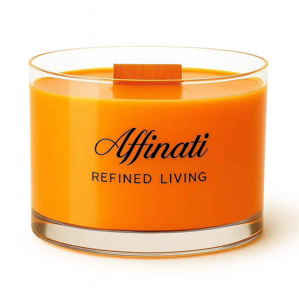 Velvet Harvest Wooden Wick Candle – Luxury 13 oz Soy Blend | Affinati