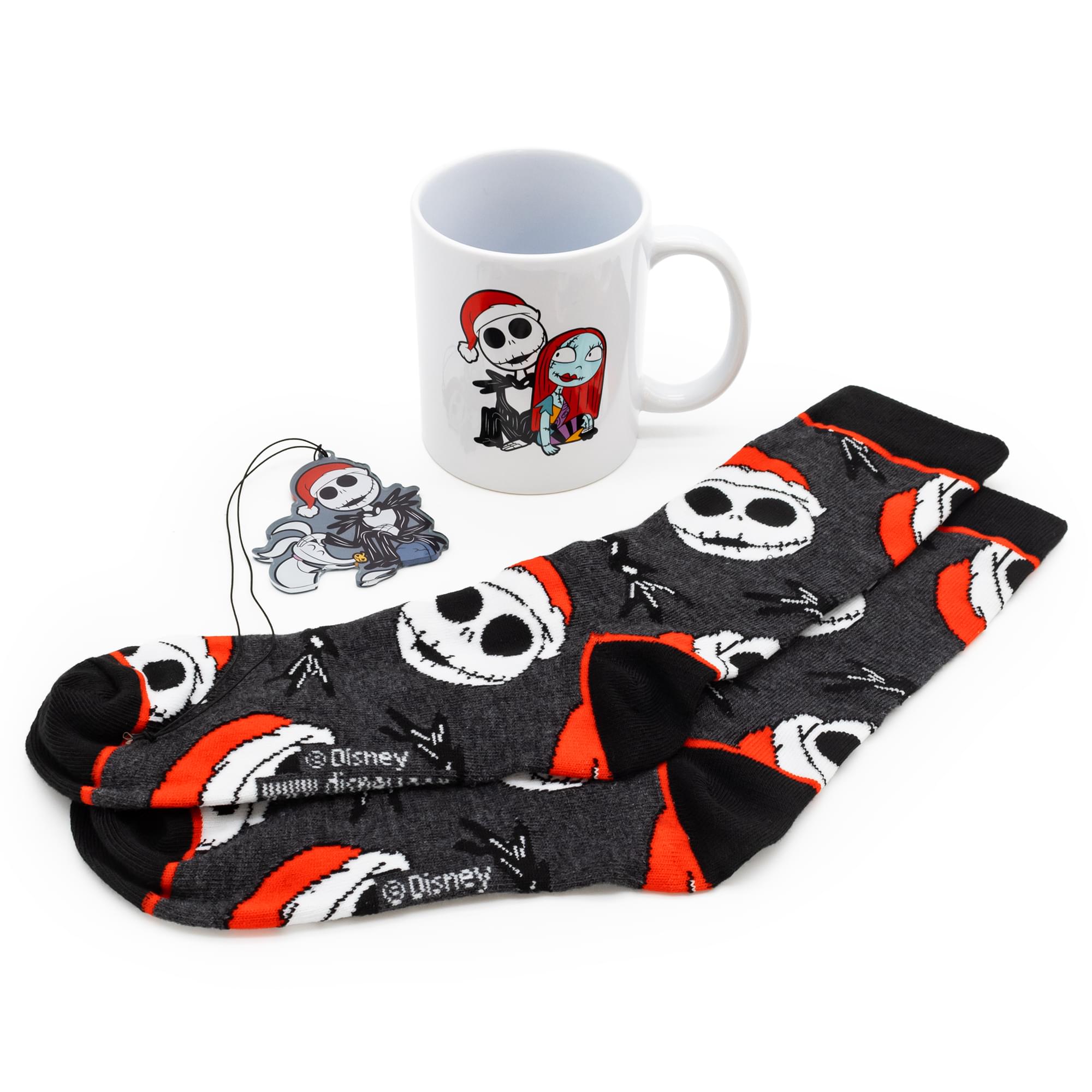 Nightmare Before christmas Mug, Socks, and Ornament Bundle
