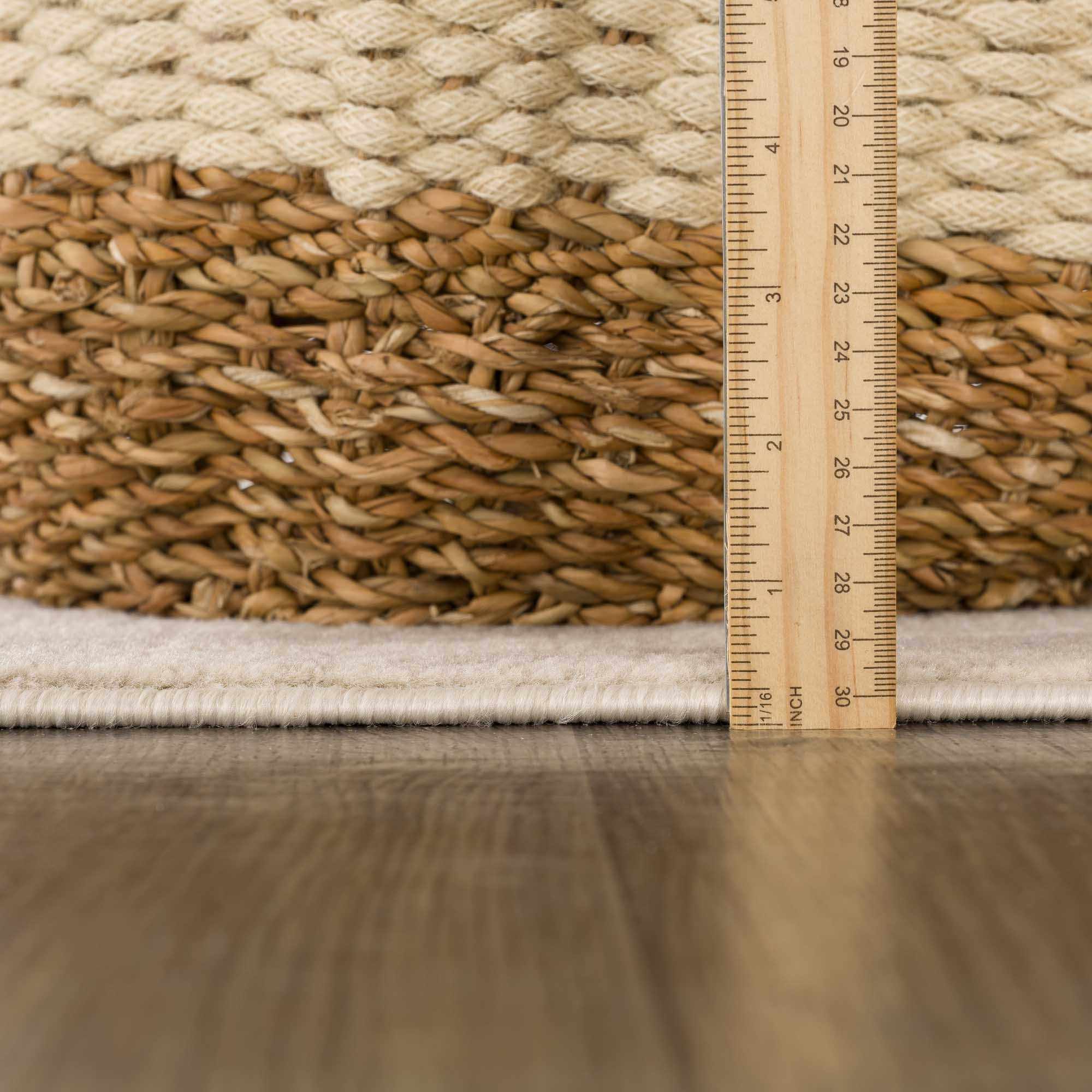 Beige Manteca Zebra Print 7ft Runner Rug