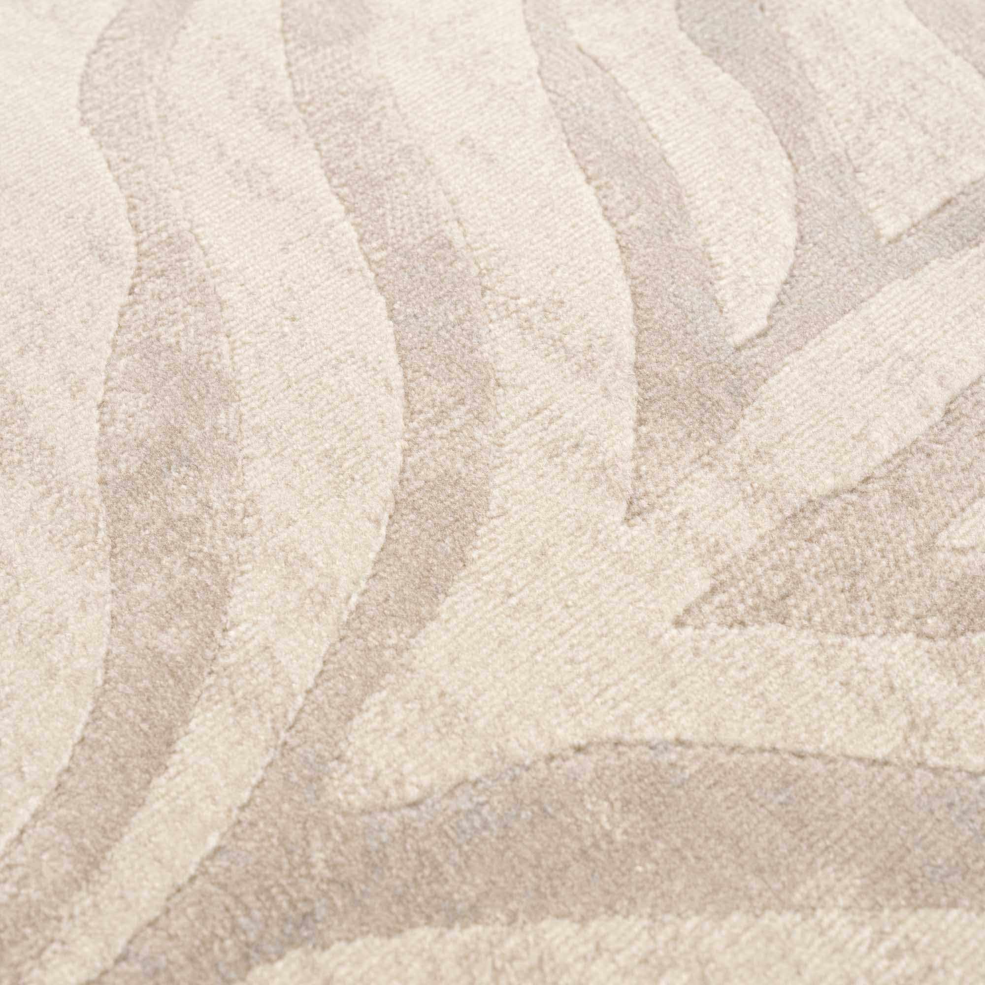 Beige Manteca Zebra Print 7ft Runner Rug