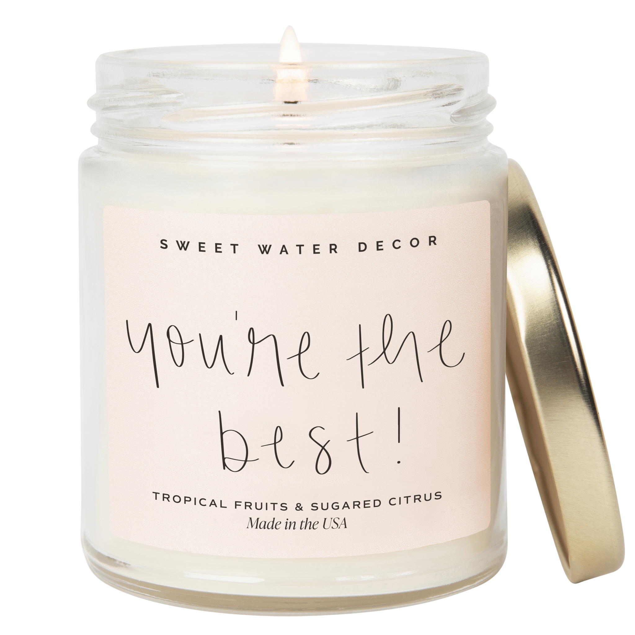 You're The Best! Soy Candle - Clear Jar - 9 oz (Island Air)