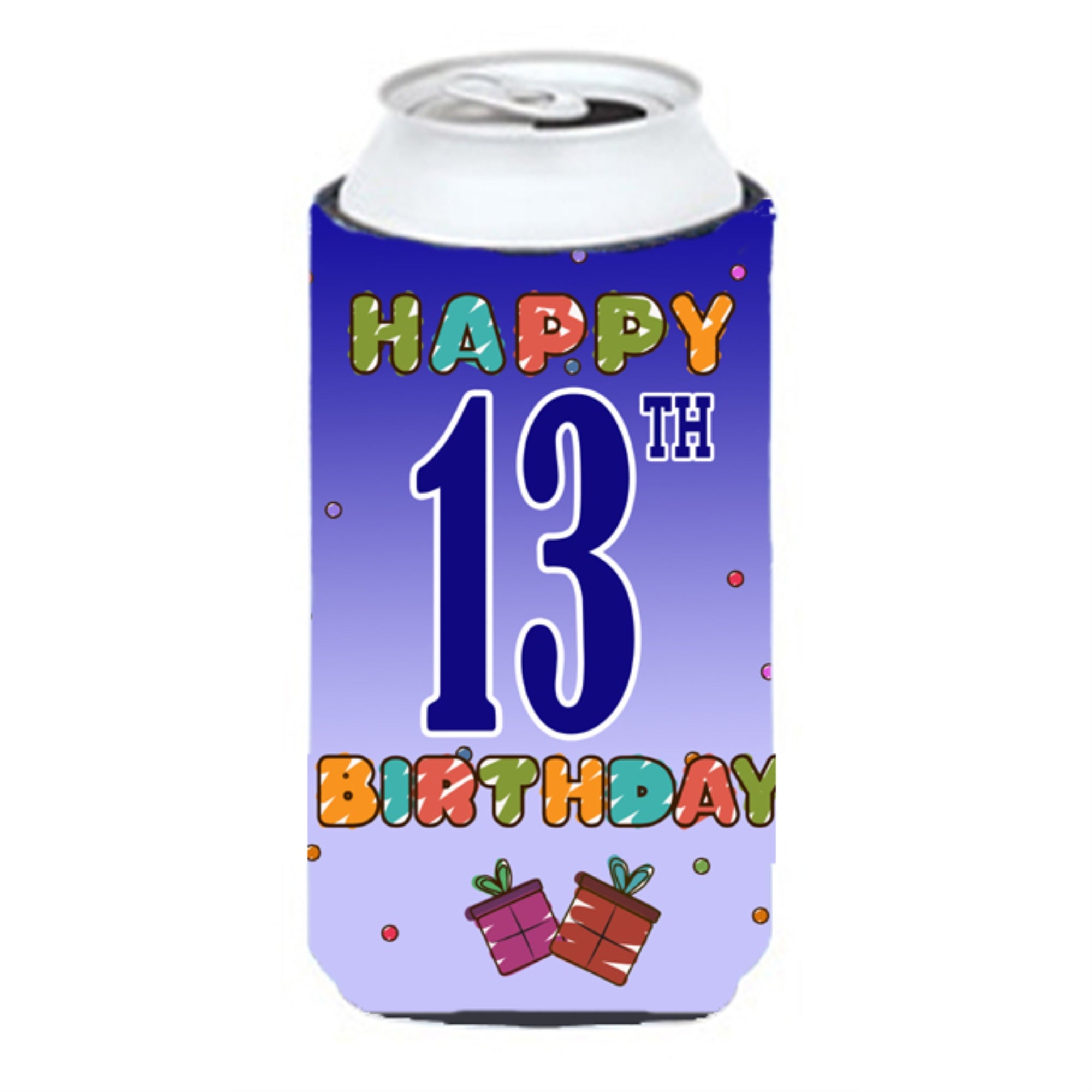 Happy 13Th Birthday Tall Boy Beverage Insulator Hugger Cj1104Tbc