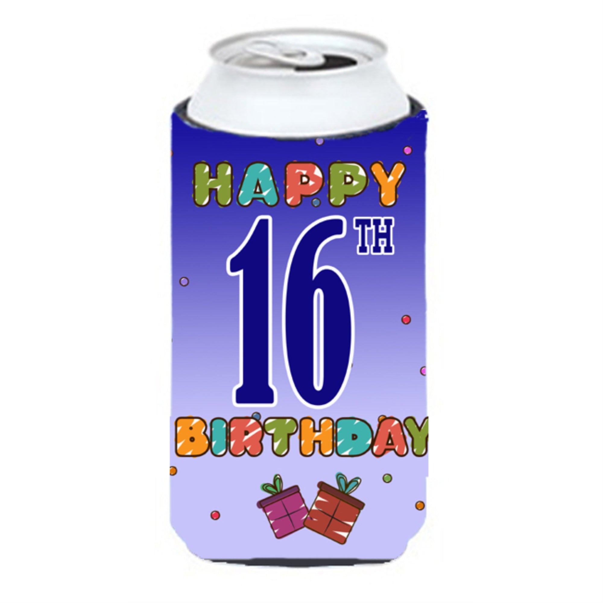 Happy 16Th Birthday Tall Boy Beverage Insulator Hugger Cj1107Tbc