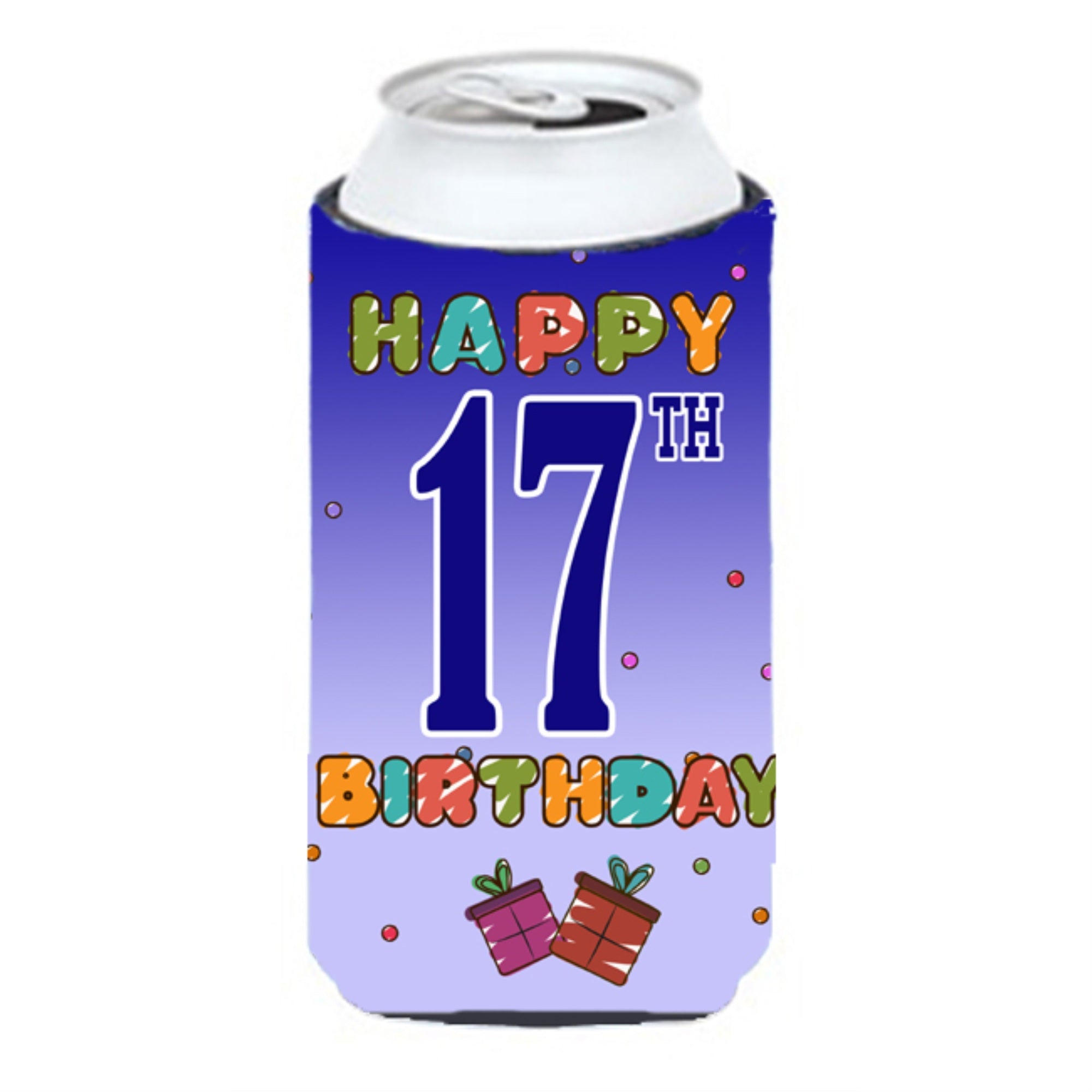 Happy 17Th Birthday Tall Boy Beverage Insulator Hugger Cj1108Tbc