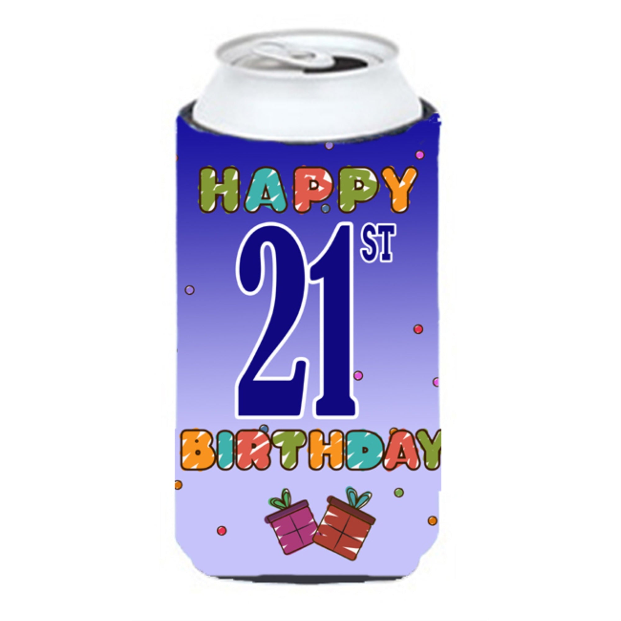 Happy 21St Birthday Tall Boy Beverage Insulator Hugger Cj1121Tbc