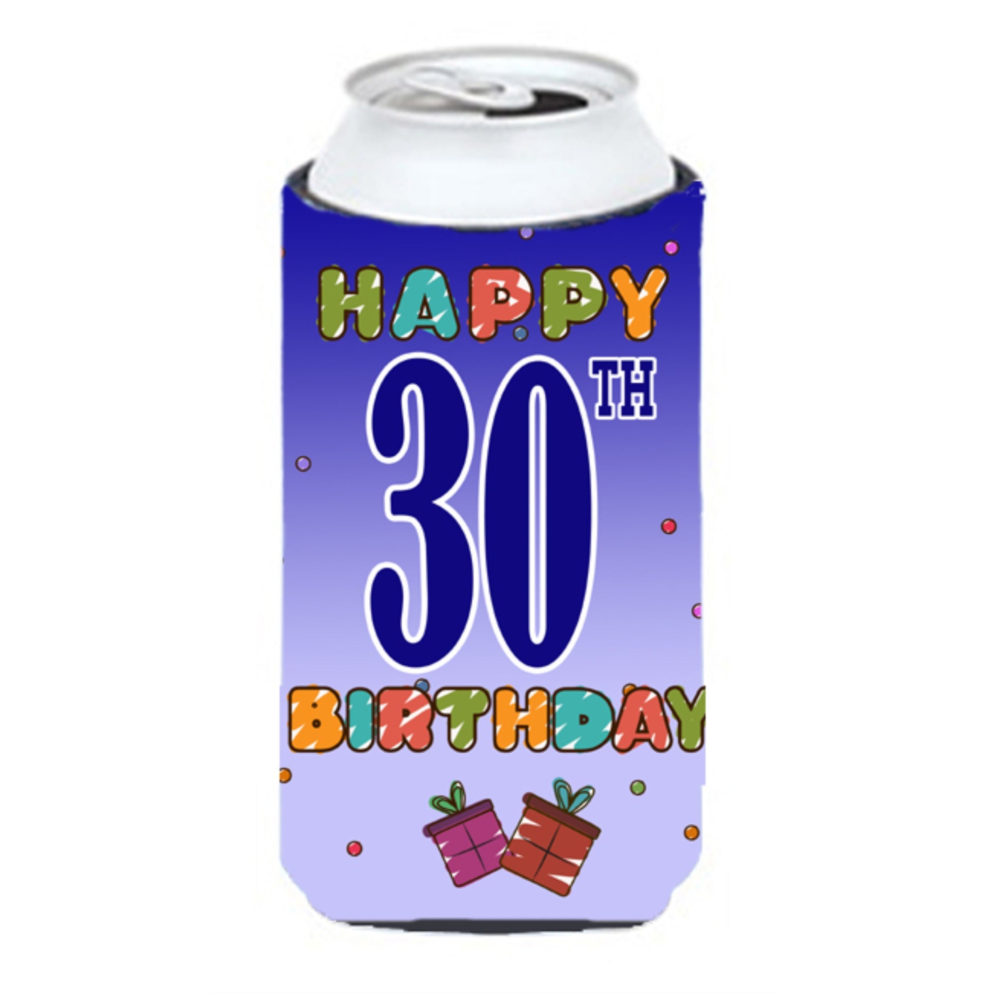Happy 30Th Birthday Tall Boy Beverage Insulator Hugger Cj1122Tbc