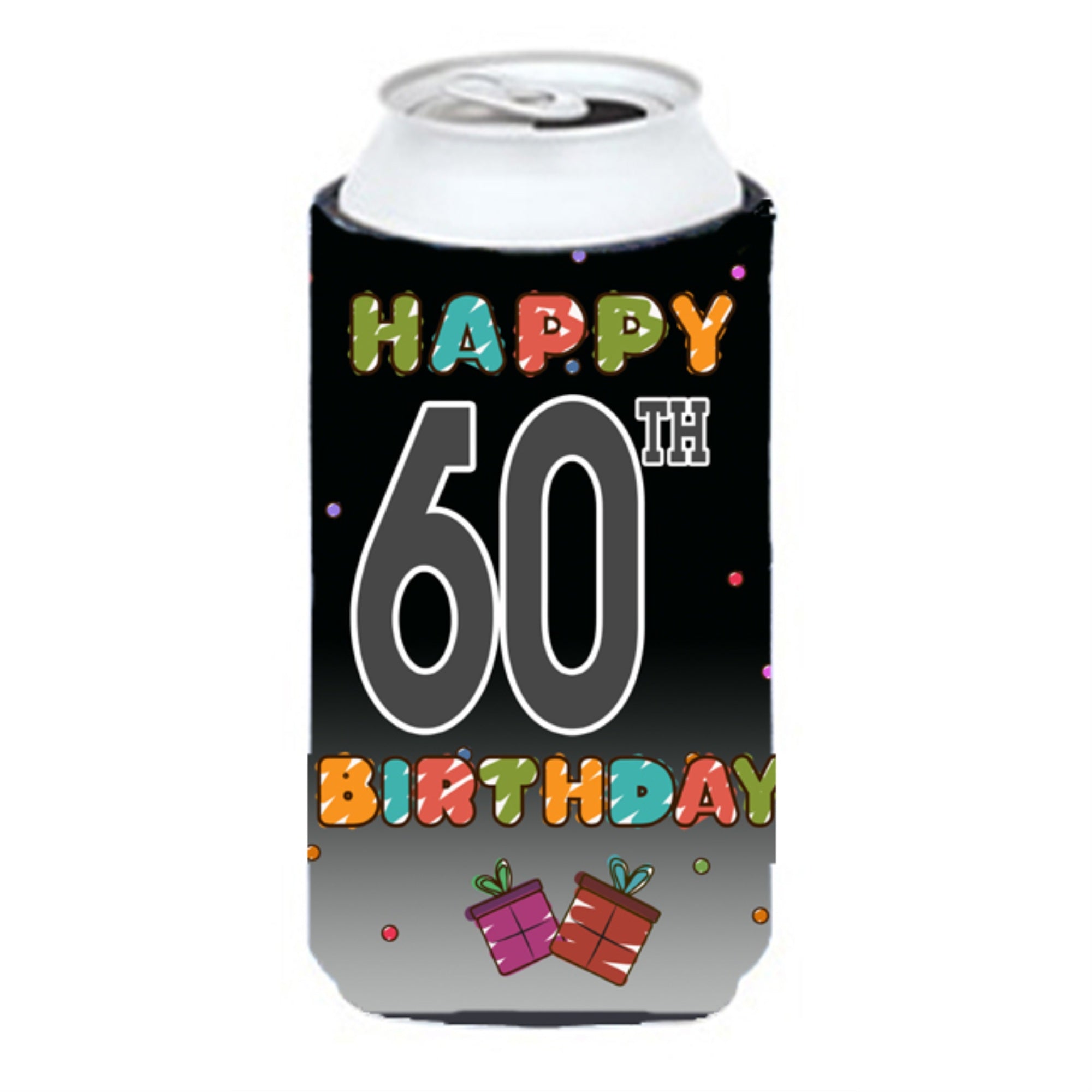 Happy 60Th Birthday Tall Boy Beverage Insulator Hugger Cj1125Tbc