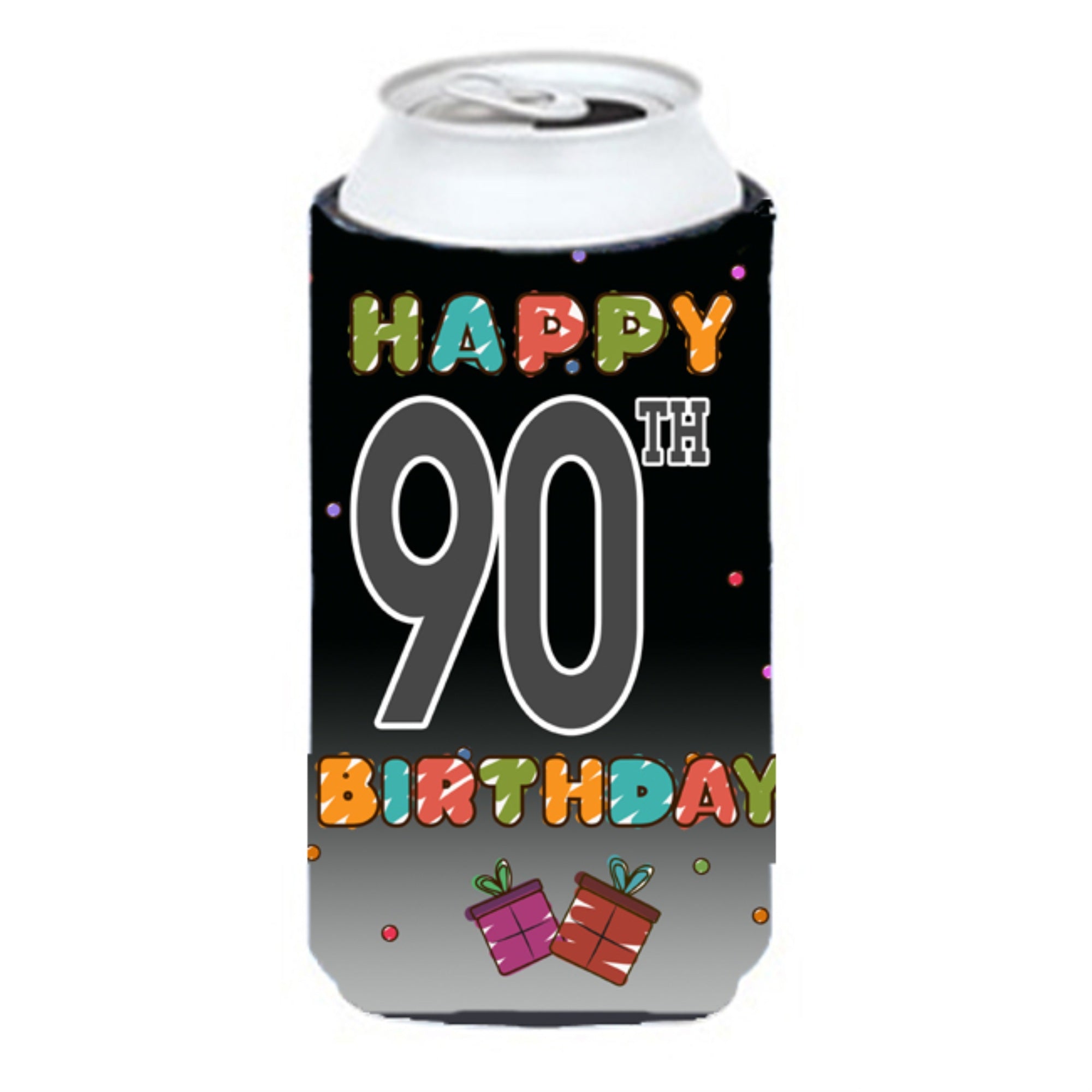 Happy 90Th Birthday Tall Boy Beverage Insulator Hugger Cj1128Tbc