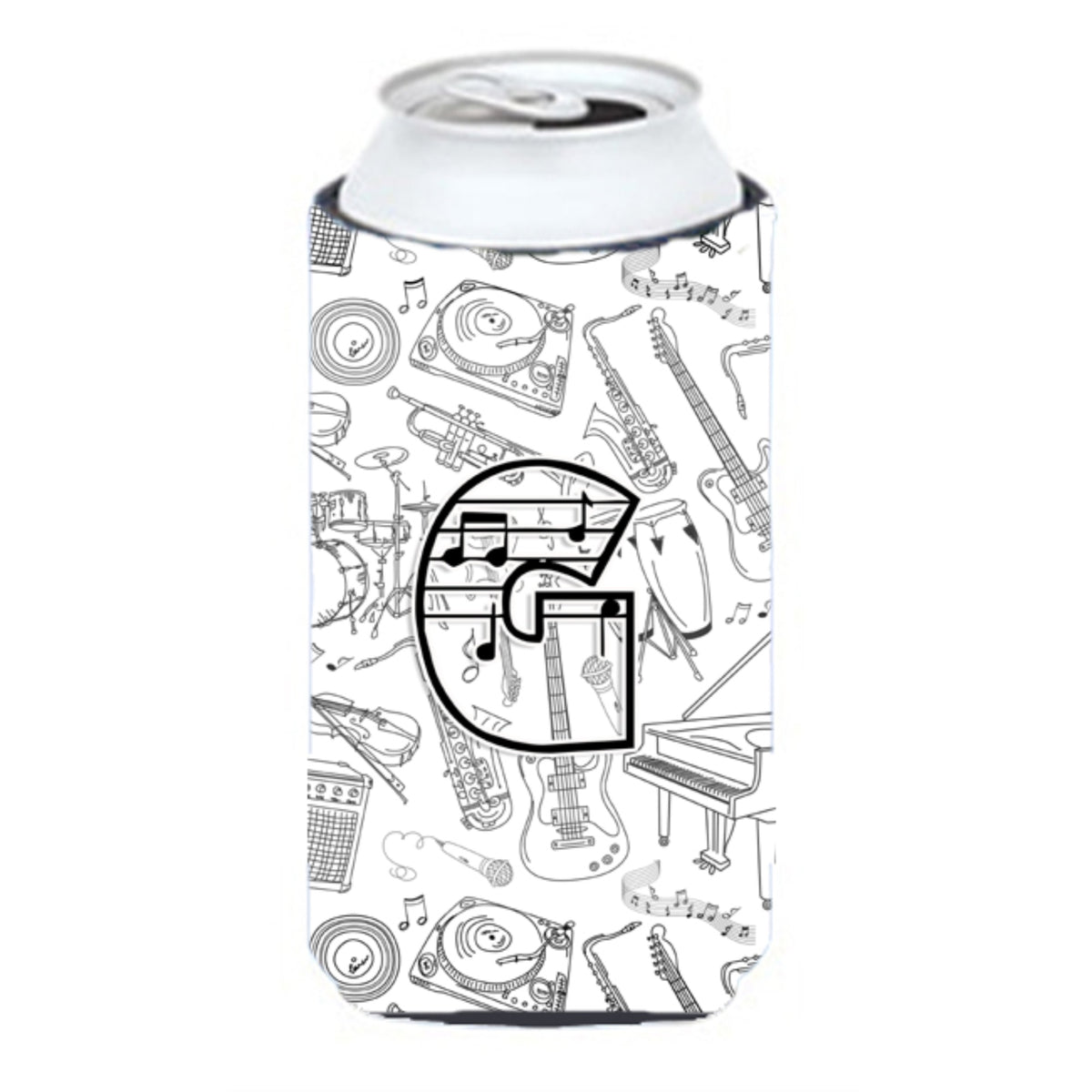 Letter G Musical Note Letters Tall Boy Beverage Insulator Hugger CJ200 ...