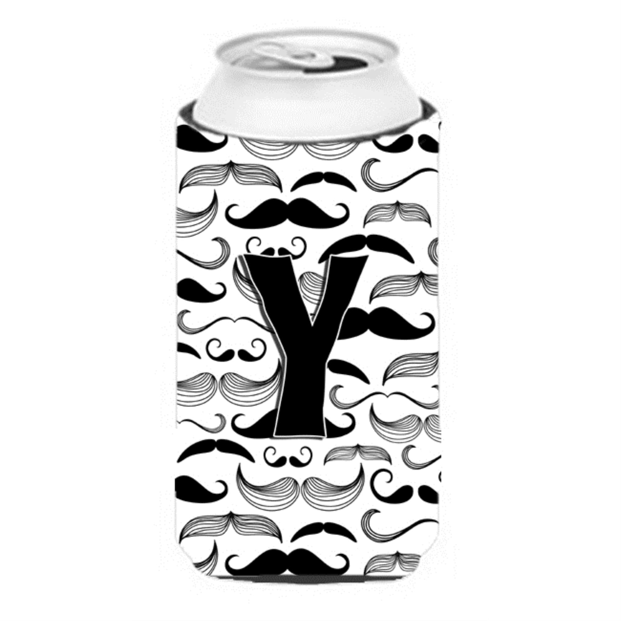 Letter Y Moustache Initial Tall Boy Beverage Insulator Hugger Cj2009-Ytbc
