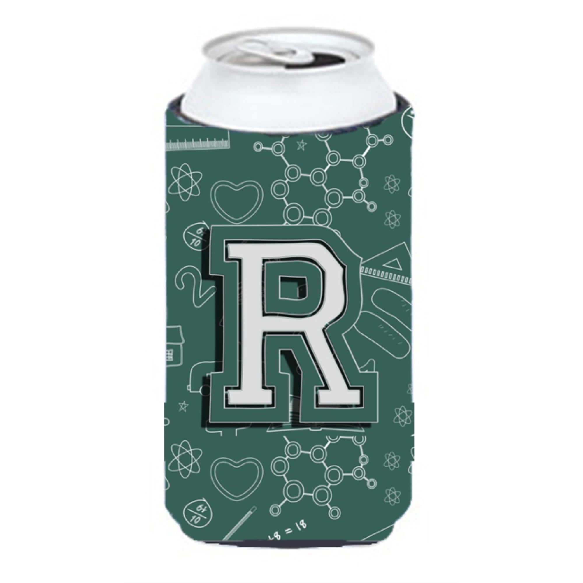 Letter R Back To School Initial Tall Boy Beverage Insulator Hugger Cj2010-Rtbc