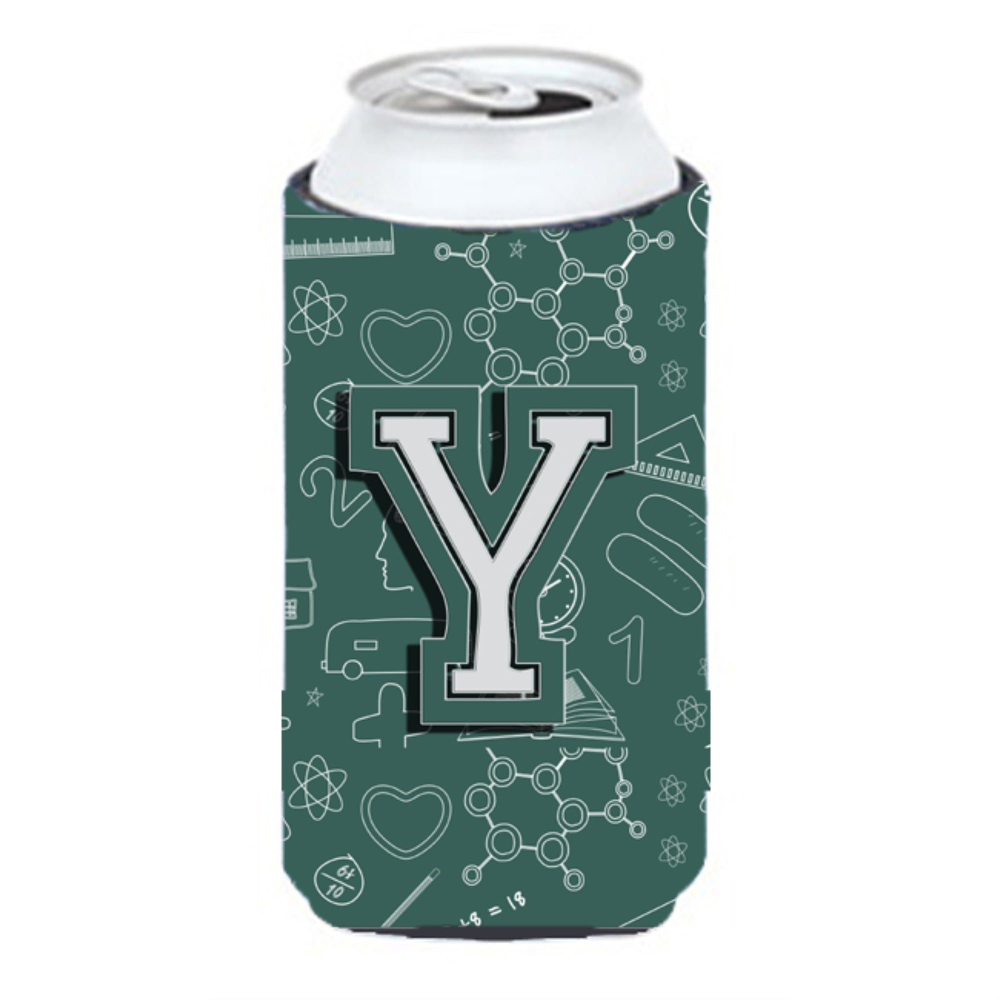 Letter Y Back To School Initial Tall Boy Beverage Insulator Hugger Cj2010-Ytbc