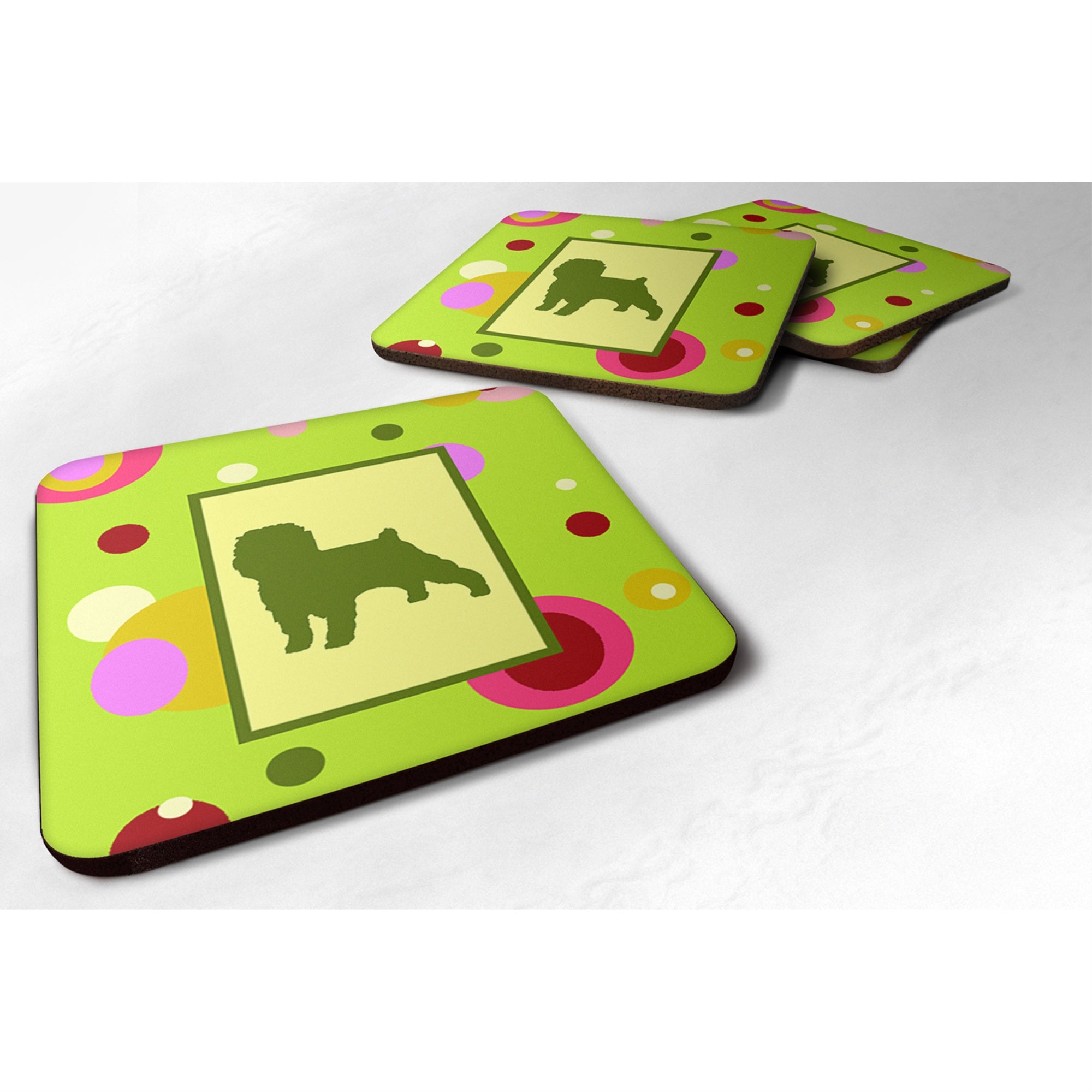 'Caroline'S Treasures Ck1001Fc Affenpinscher Foam Coasters (Set Of 4), 3.5'''' H X 3.5'''' W, Multicolor''