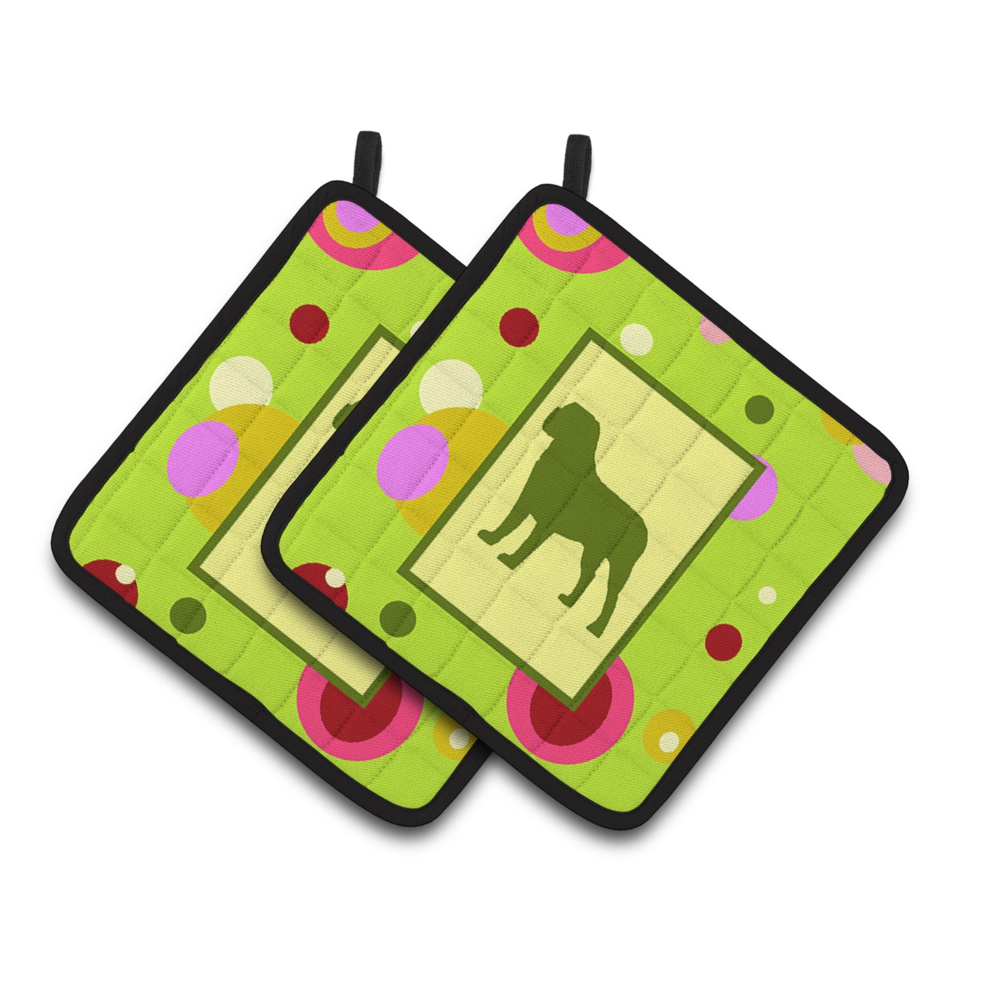 'Caroline'S Treasures Mastiff Pair Of Pot Holders Ck1083Pthd, 7.5Hx7.5W, Multicolor''