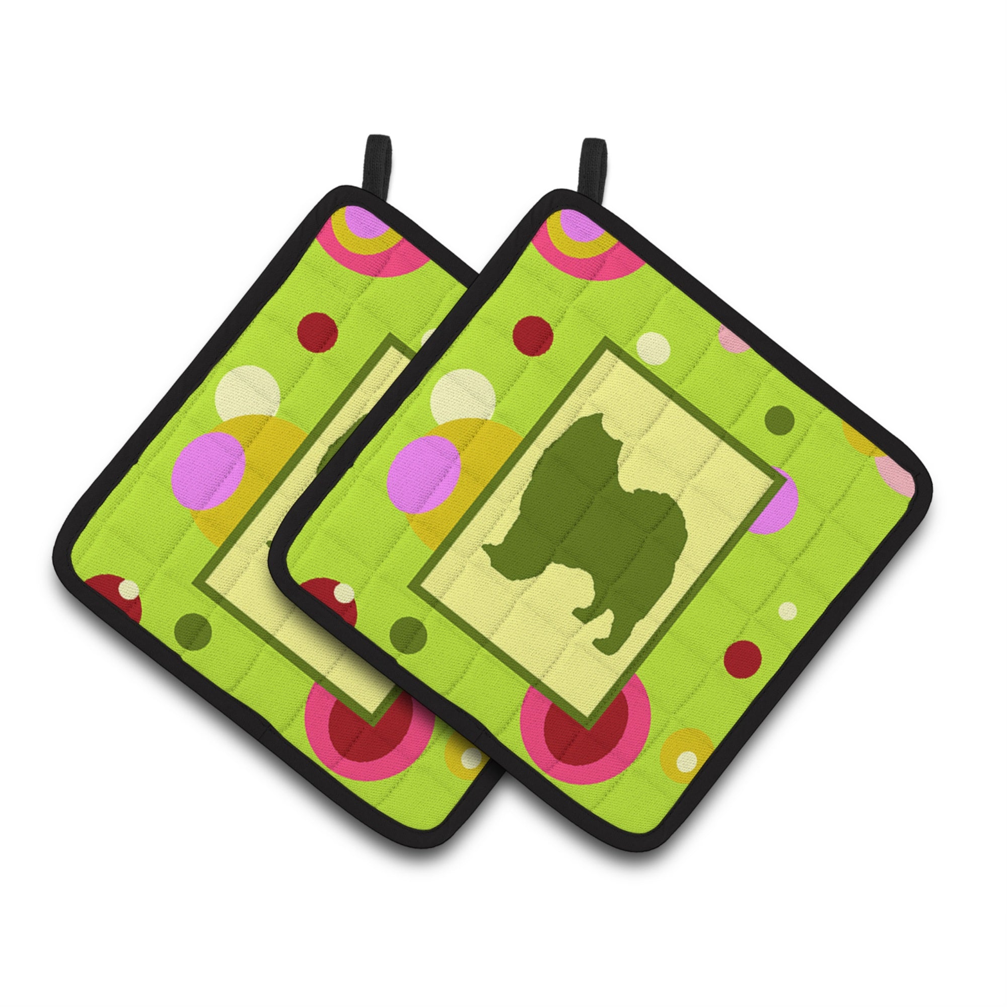 'Caroline'S Treasures Samoyed Pair Of Pot Holders Ck1093Pthd, 7.5Hx7.5W, Multicolor''