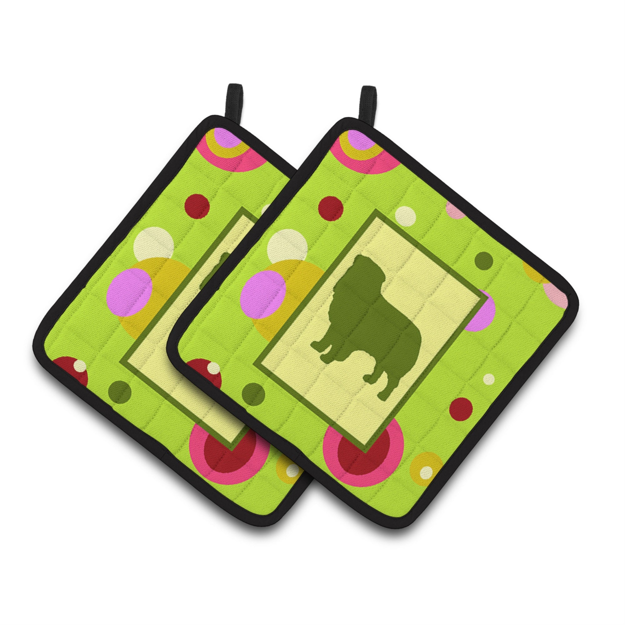 'Caroline'S Treasures Australian Shepherd Pair Of Pot Holders Ck1111Pthd, 7.5Hx7.5W, Multicolor''