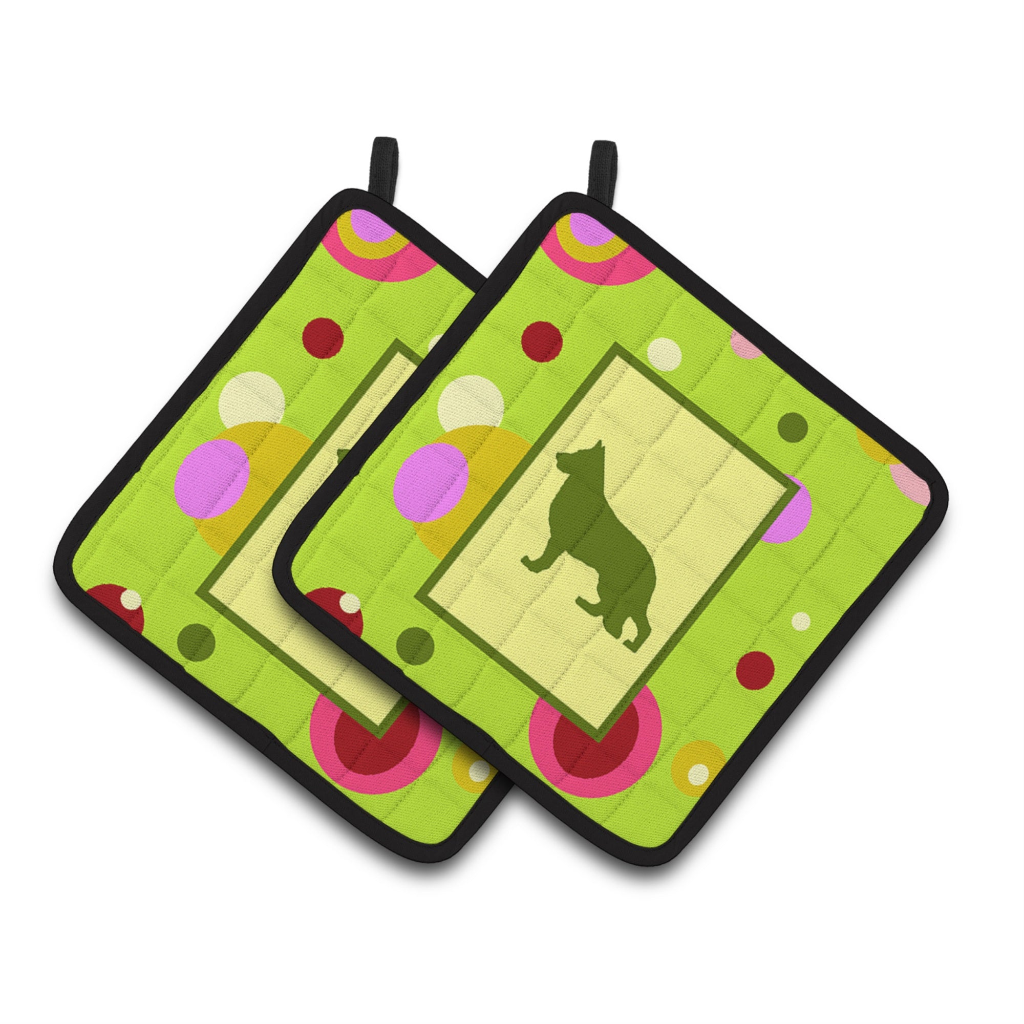 'Caroline'S Treasures German Shepherd Pair Of Pot Holders Ck1129Pthd, 7.5Hx7.5W, Multicolor''