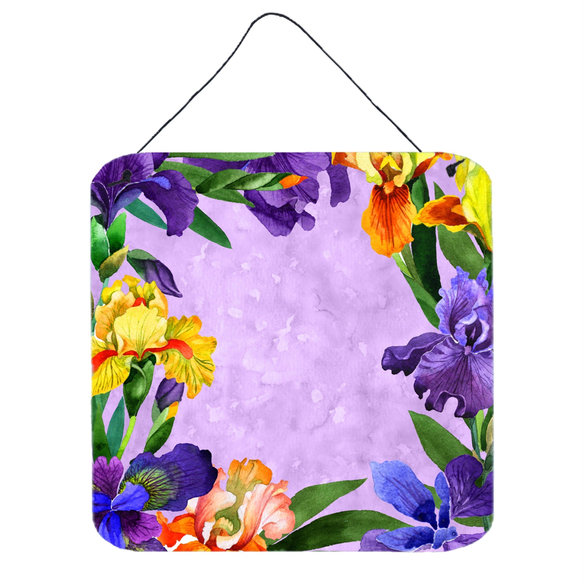 'Caroline'S Treasures Irises Door Hanging Prints Wall-Decor, Multicolor''
