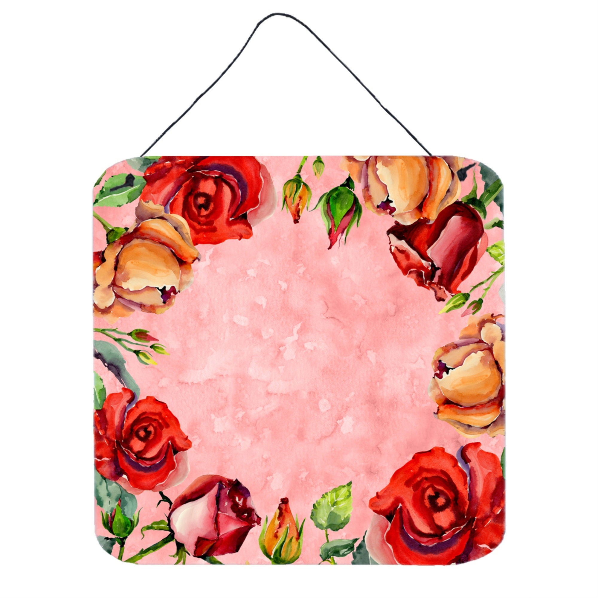 'Caroline'S Treasures Roses Door Hanging Prints Wall-Decor, Multicolor''