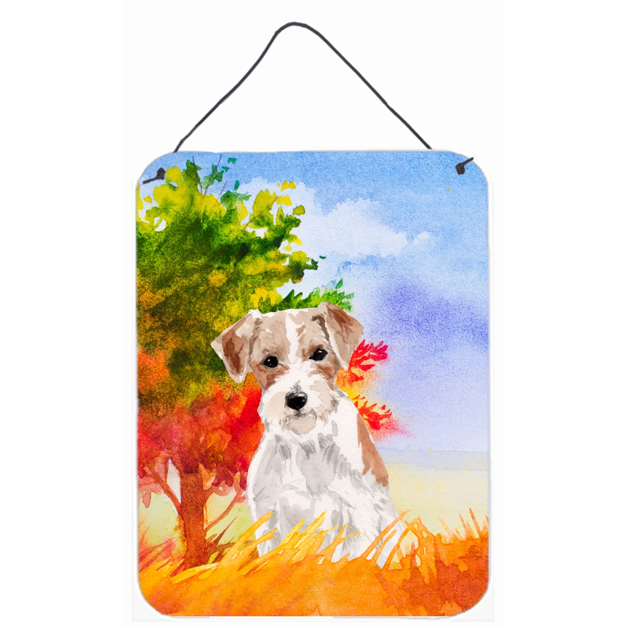 'Caroline'S Treasures Jack Russell Terrier Fall Door Hanging Prints Wall-Decor, Multicolor''